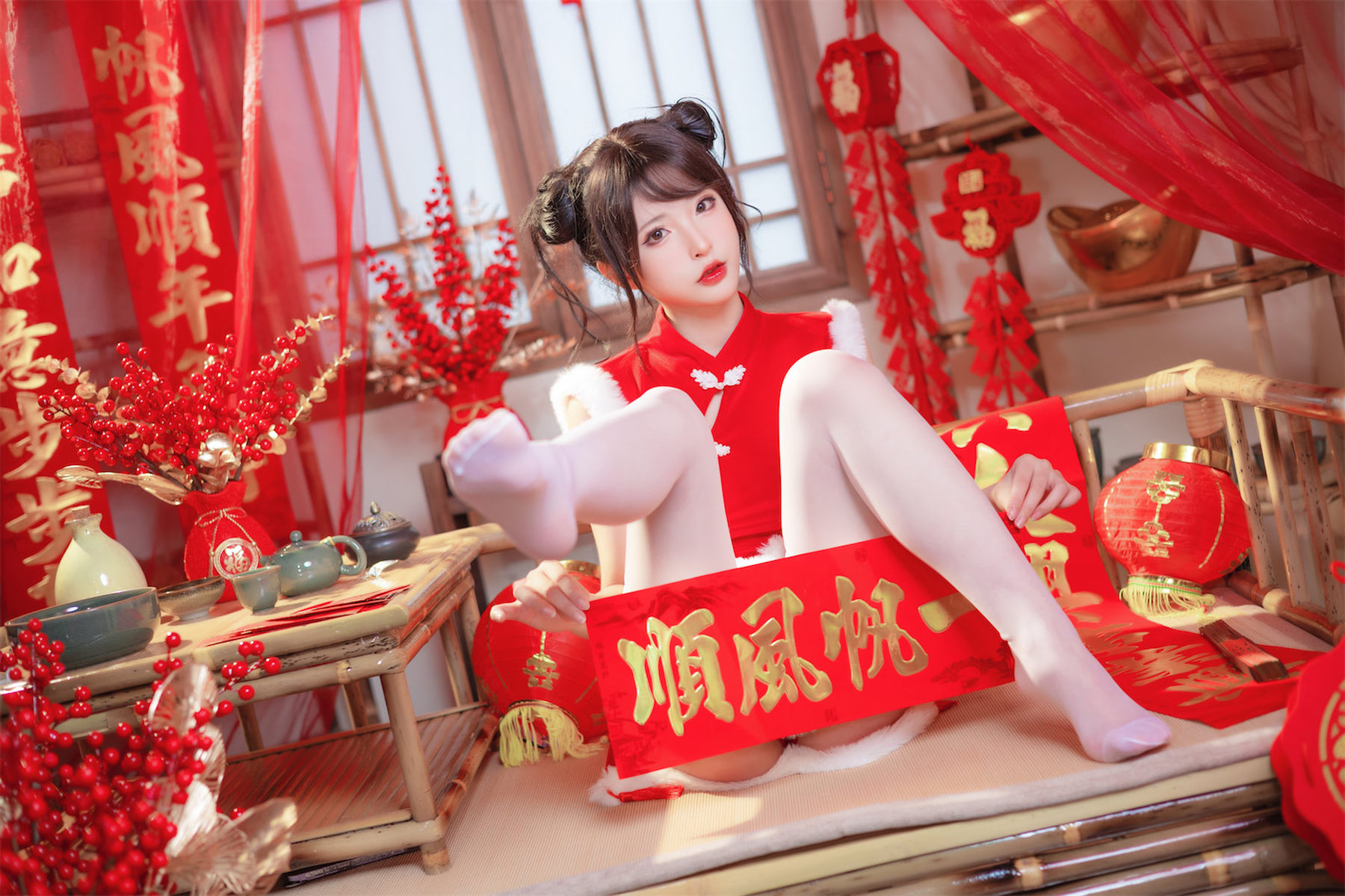 图片[3] - 清水由乃 - 新年旗袍 [77P] - 机器猫次元 - 机器猫次元
