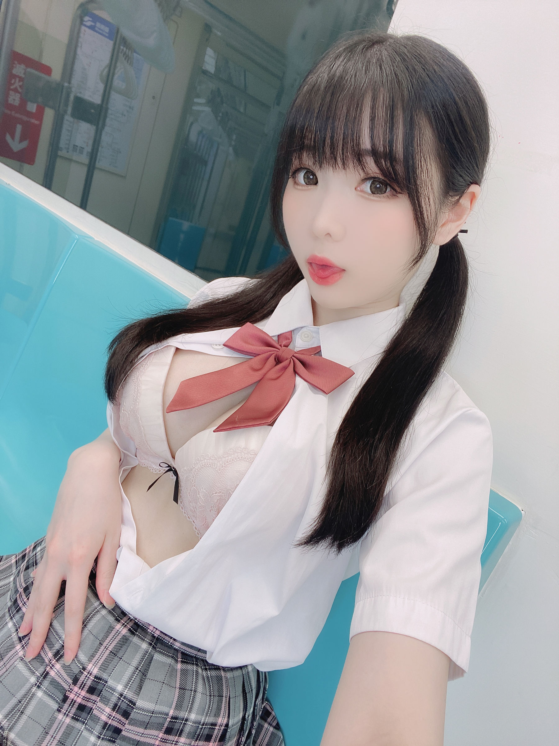 图片[1] - 霜月shimo - JK格子裙 [22P] - 机器猫次元 - 机器猫次元