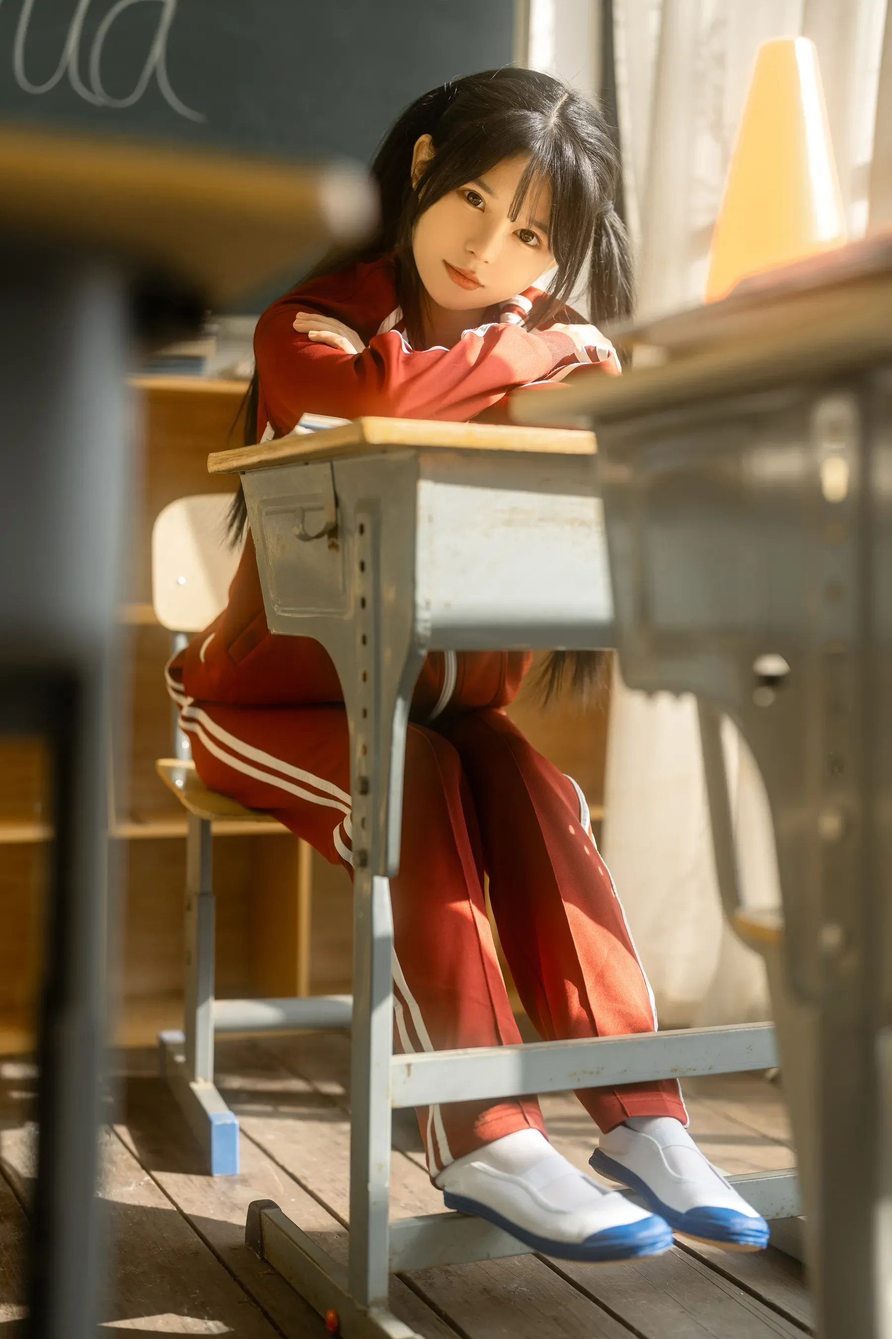 图片[3] - rua阮阮 - 课间阳光-红色校服 [42P] - 机器猫次元 - 机器猫次元