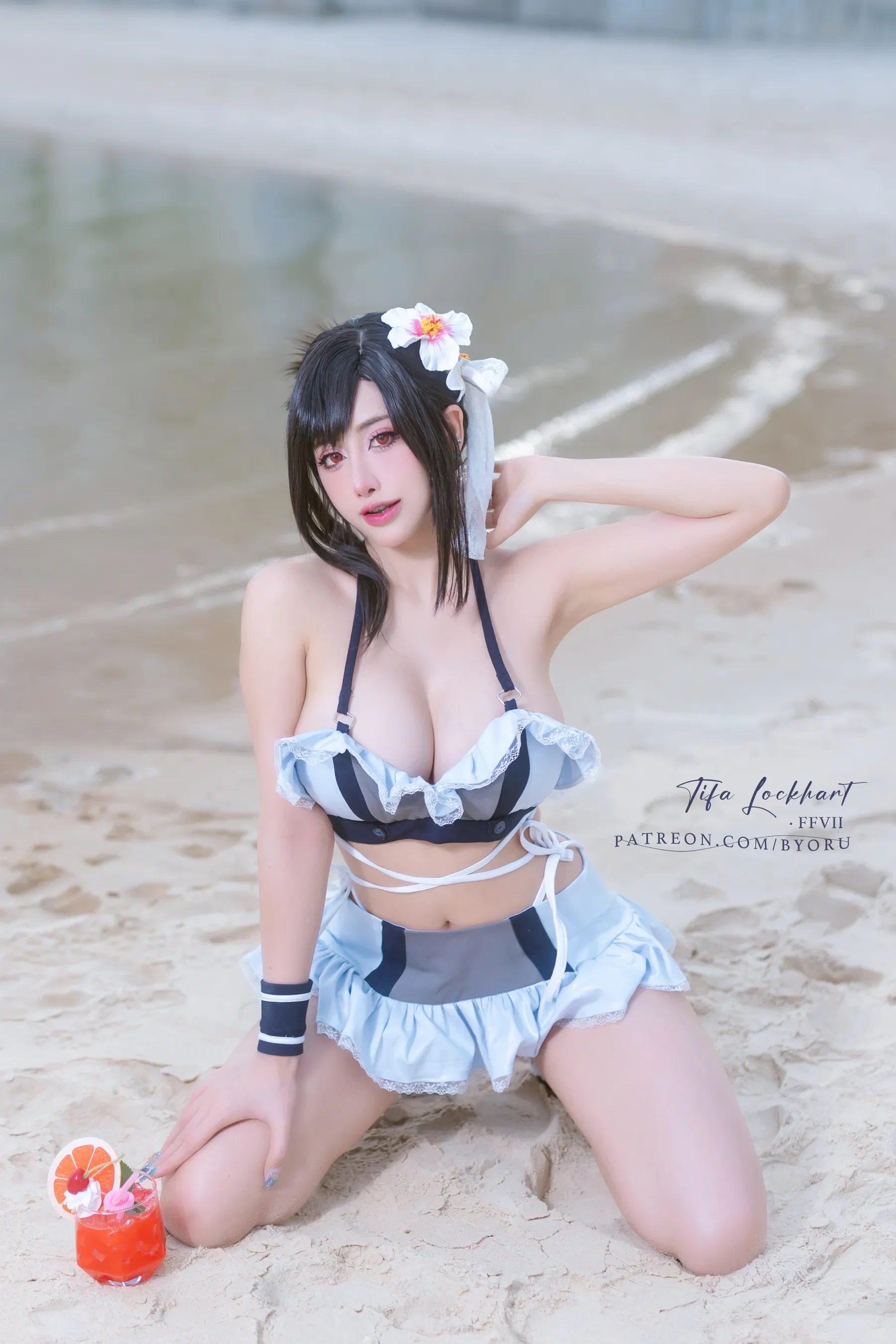 图片[1] - Byoru - Tifa FF7r bikini [60P] - 机器猫次元 - 机器猫次元
