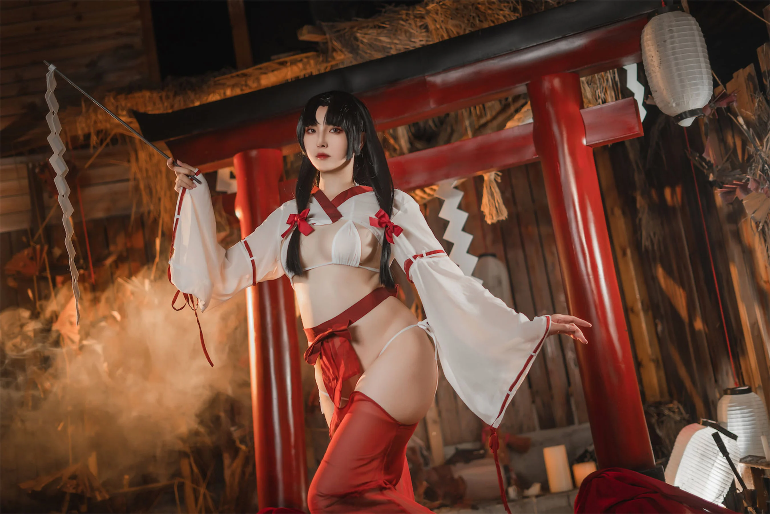 图片[1] - Natsuko夏夏子 - 祈愿巫女 [43P] - 机器猫次元 - 机器猫次元
