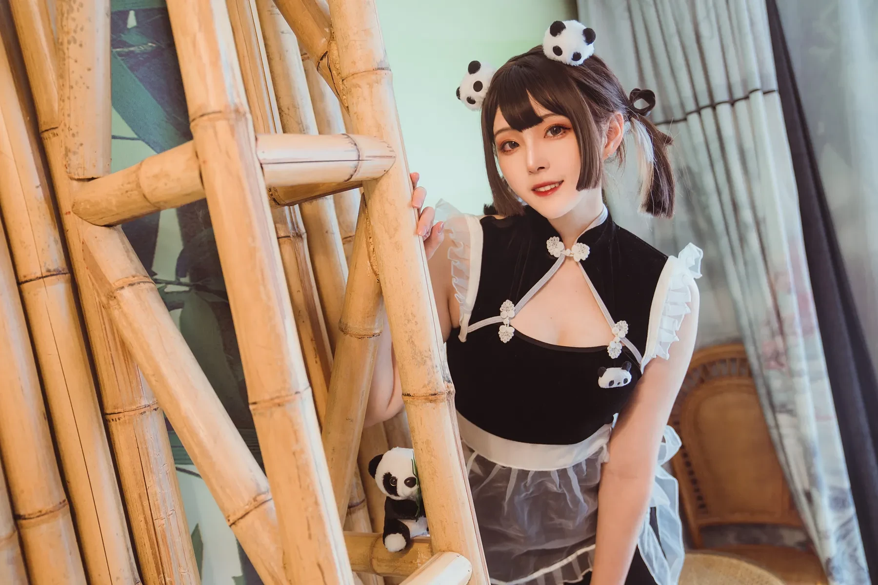 图片[3] - Natsuko夏夏子 - 熊猫女仆 [55P] - 机器猫次元 - 机器猫次元