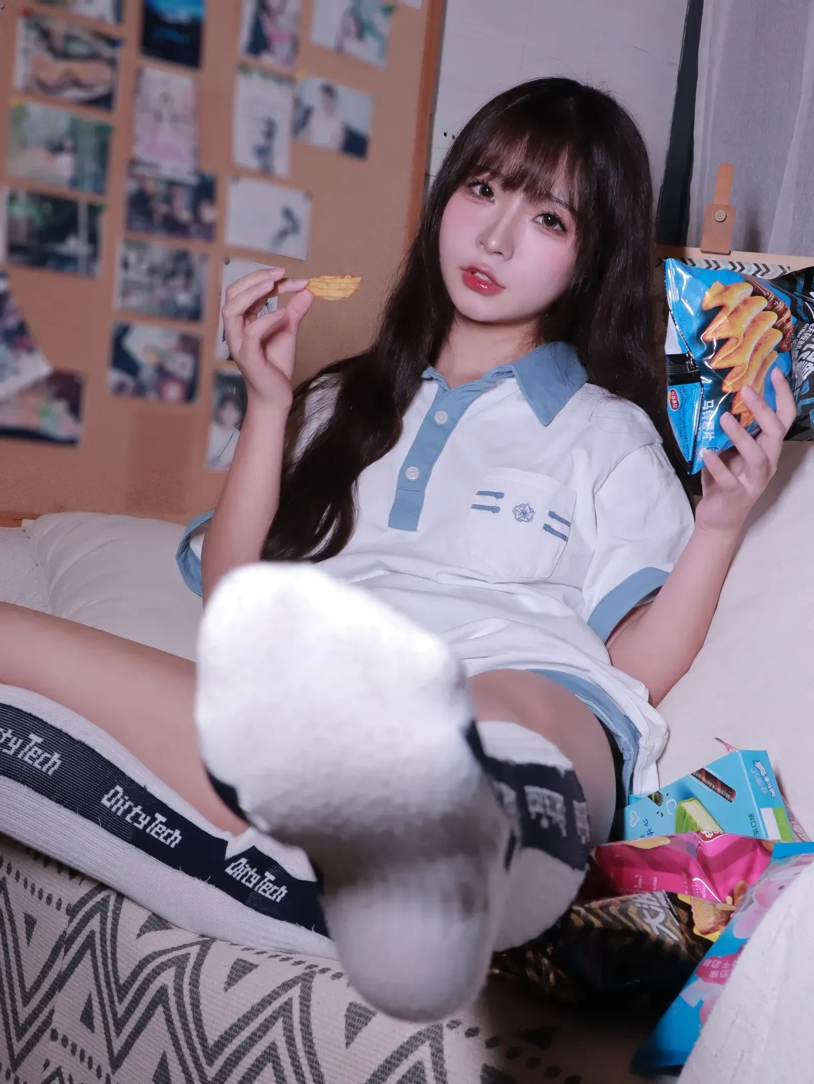 图片[5] - yuuhui玉汇 - 蓝白条少女 [79P] - 机器猫次元 - 机器猫次元