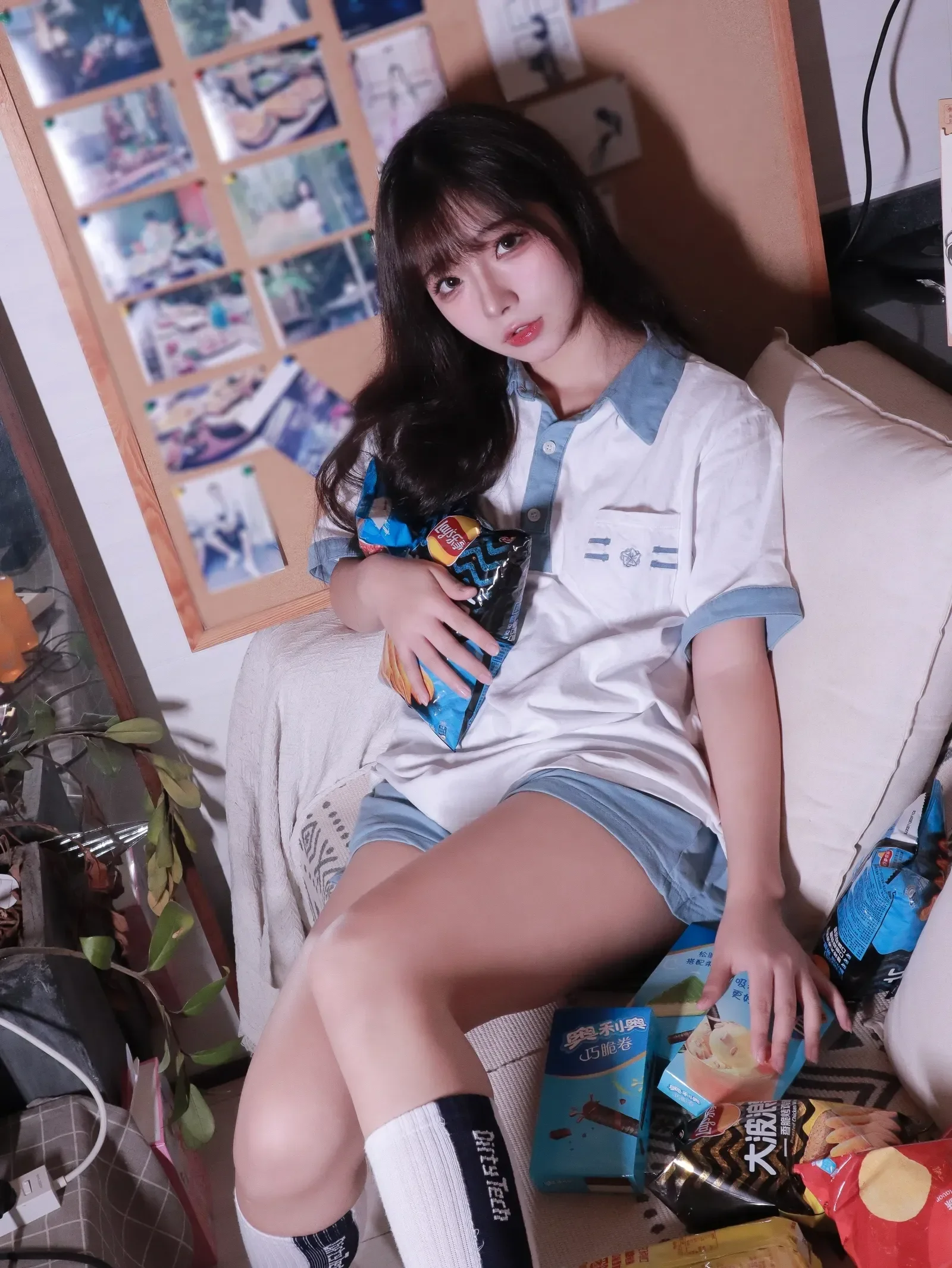 图片[2] - yuuhui玉汇 - 蓝白条少女 [79P] - 机器猫次元 - 机器猫次元