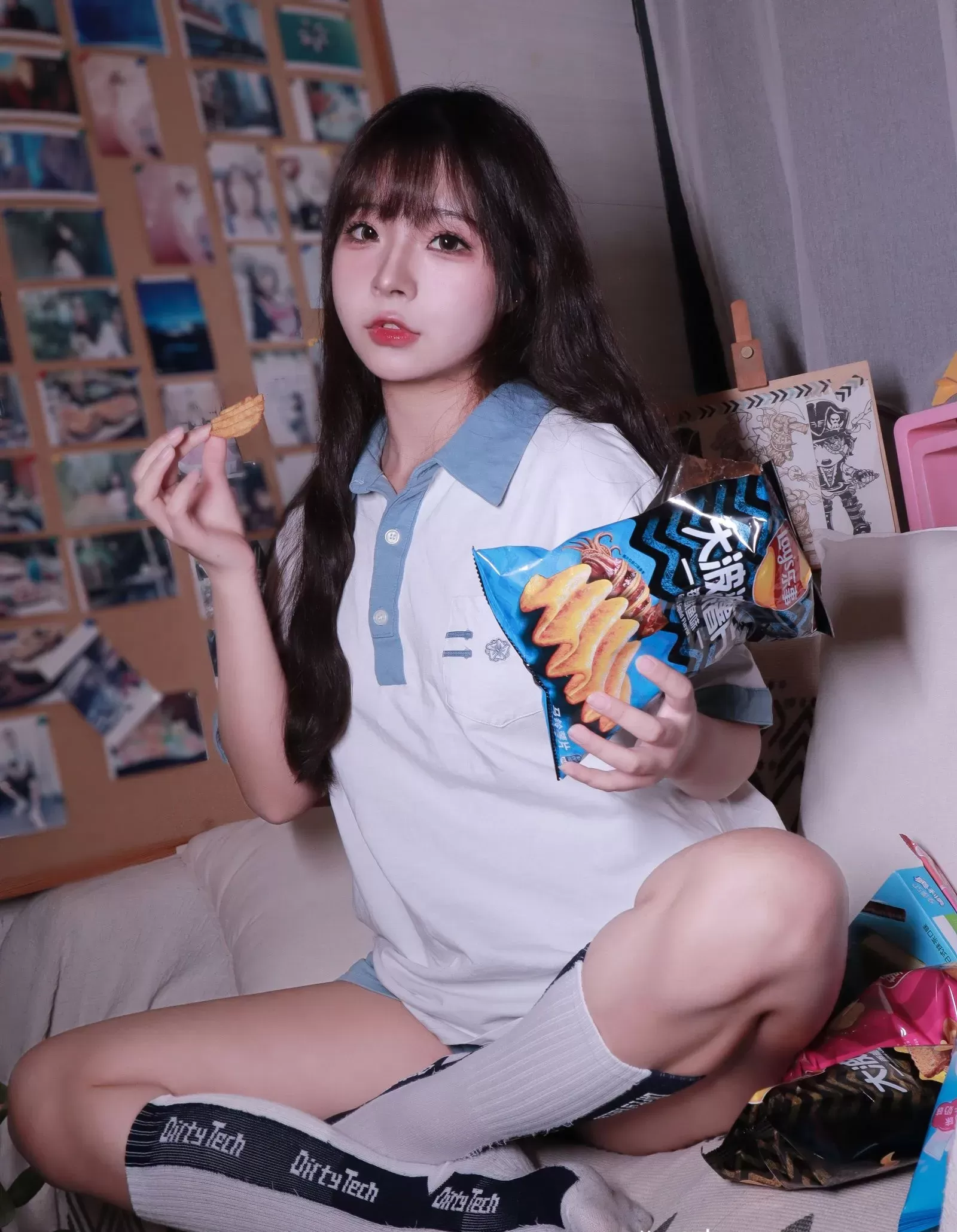 图片[4] - yuuhui玉汇 - 蓝白条少女 [79P] - 机器猫次元 - 机器猫次元