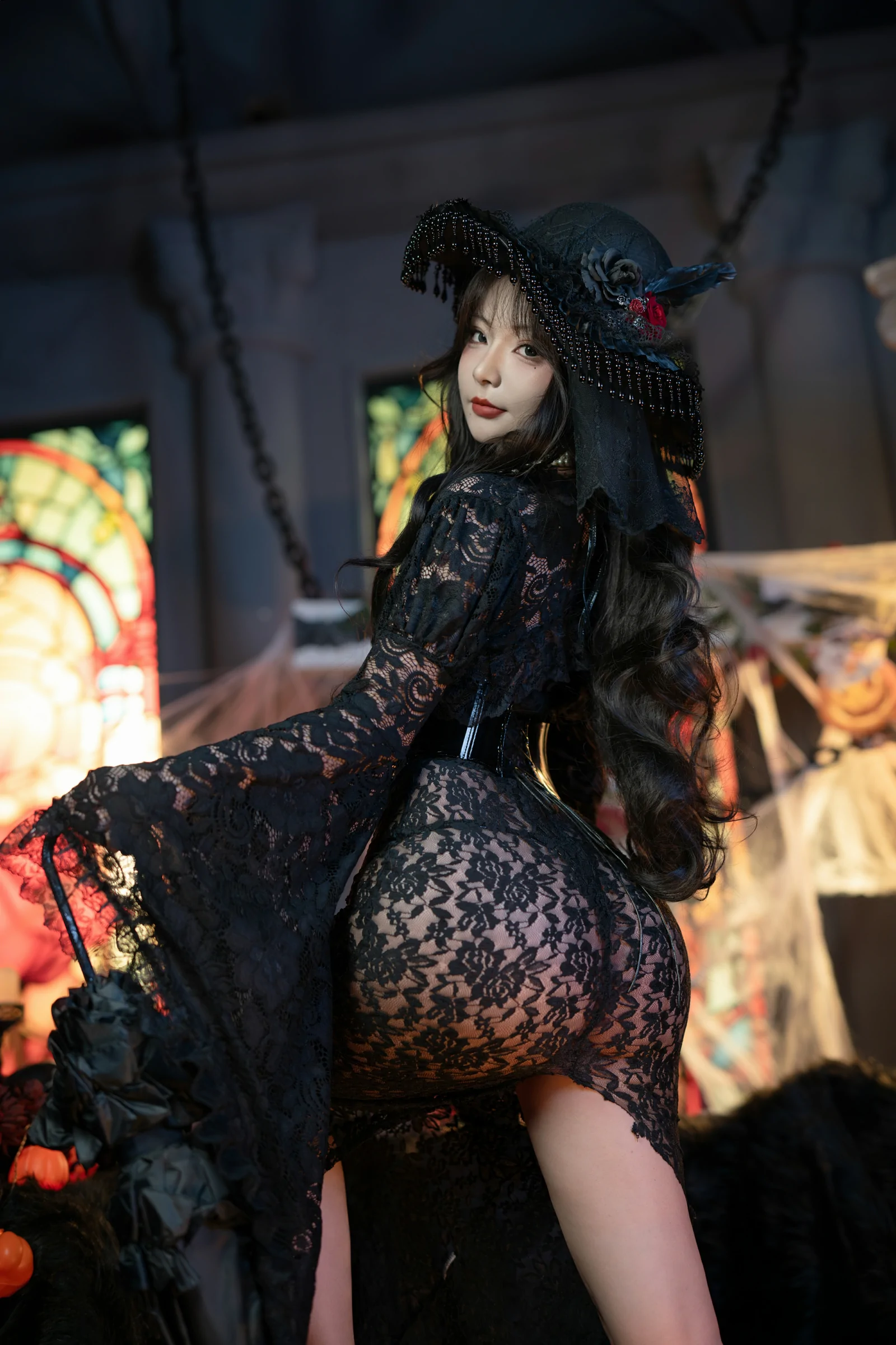 图片[8] - yuuhui玉汇 - 万圣节特辑 - 魔女狂欢夜 [132P] - 机器猫次元 - 机器猫次元
