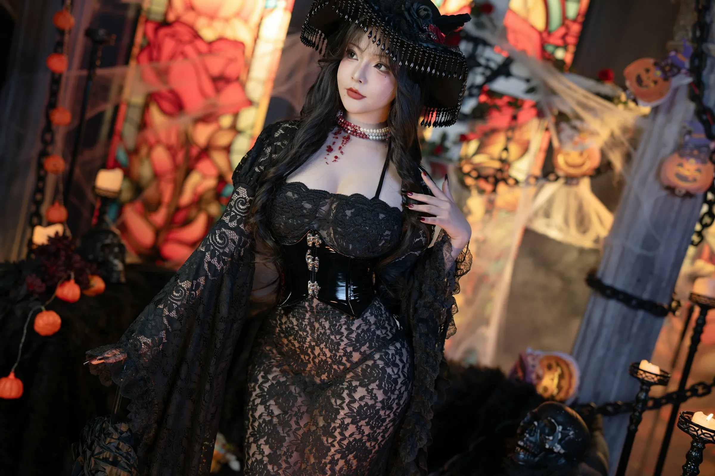 图片[4] - yuuhui玉汇 - 万圣节特辑 - 魔女狂欢夜 [132P] - 机器猫次元 - 机器猫次元