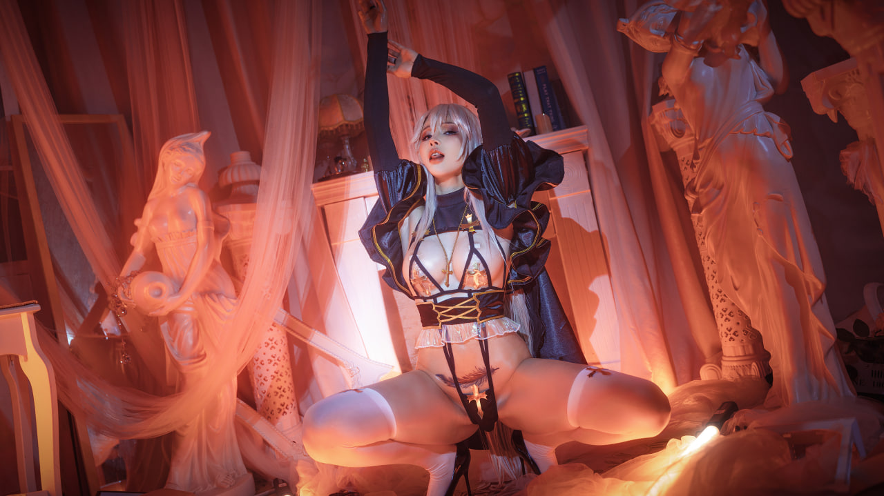 图片[4] - 鹿八岁 - 堕落修女 [61P] - 机器猫次元 - 机器猫次元
