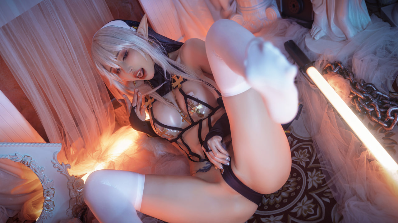 图片[1] - 鹿八岁 - 堕落修女 [61P] - 机器猫次元 - 机器猫次元