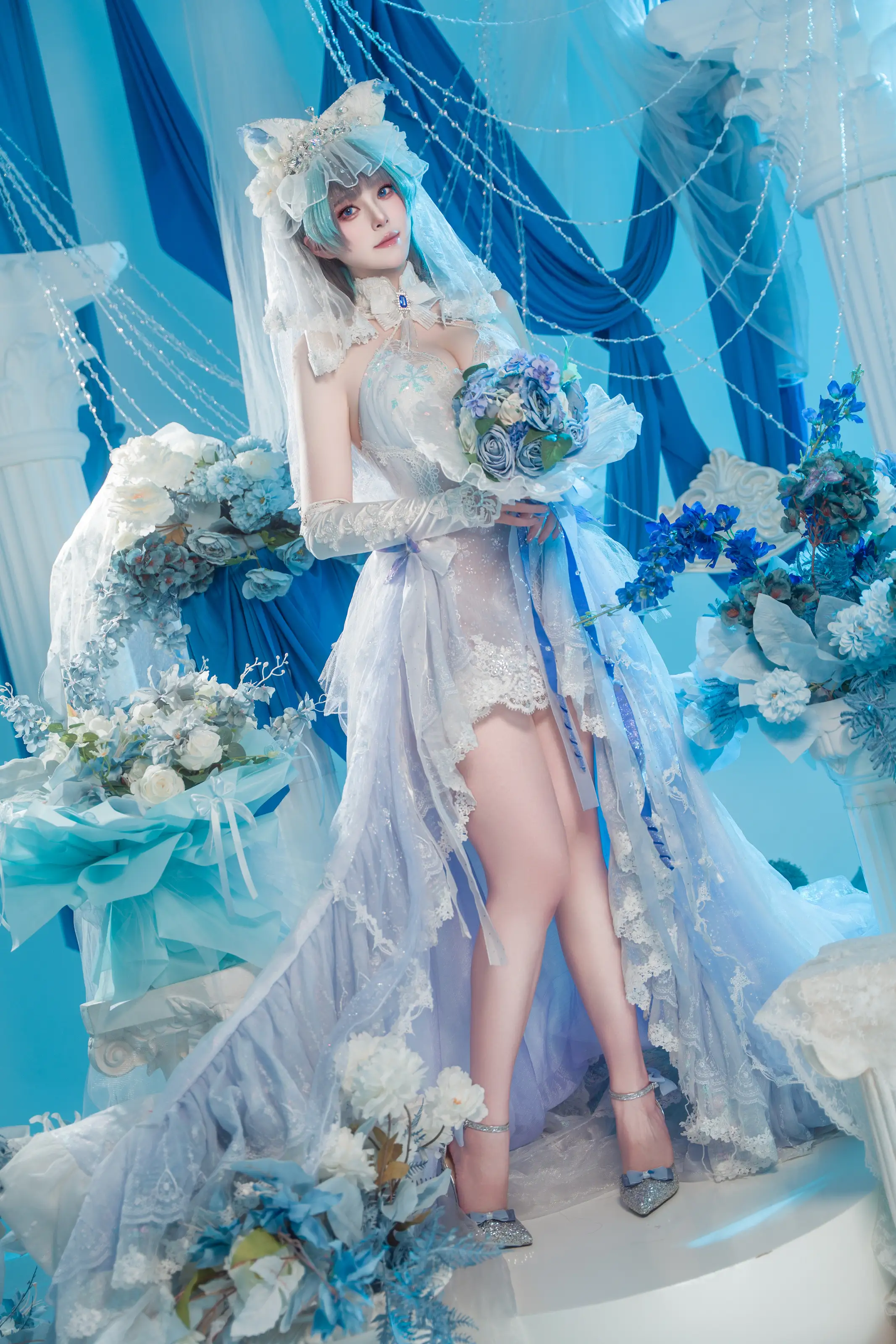 图片[3] - Natsuko夏夏子 - 柴郡婚纱 [70P] - 机器猫次元 - 机器猫次元