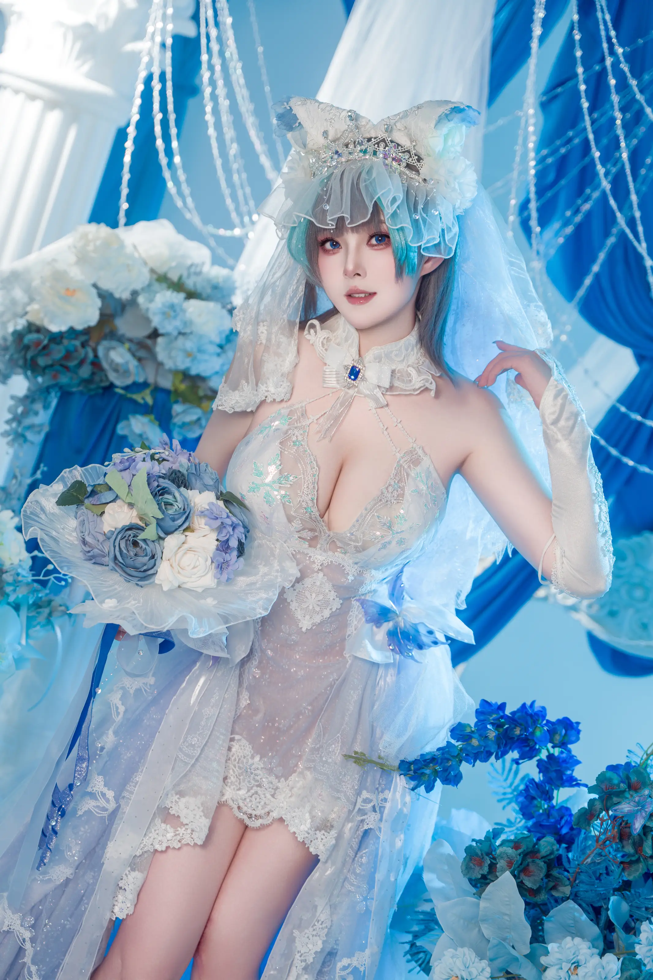 图片[6] - Natsuko夏夏子 - 柴郡婚纱 [70P] - 机器猫次元 - 机器猫次元