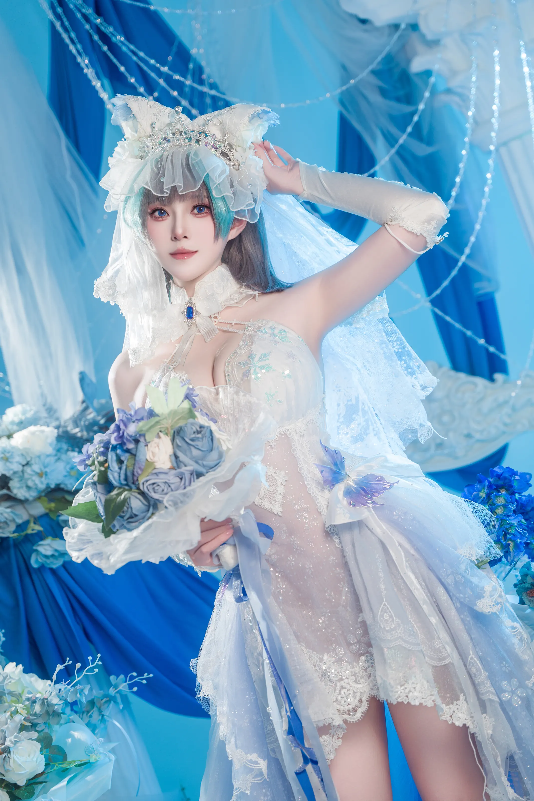图片[4] - Natsuko夏夏子 - 柴郡婚纱 [70P] - 机器猫次元 - 机器猫次元