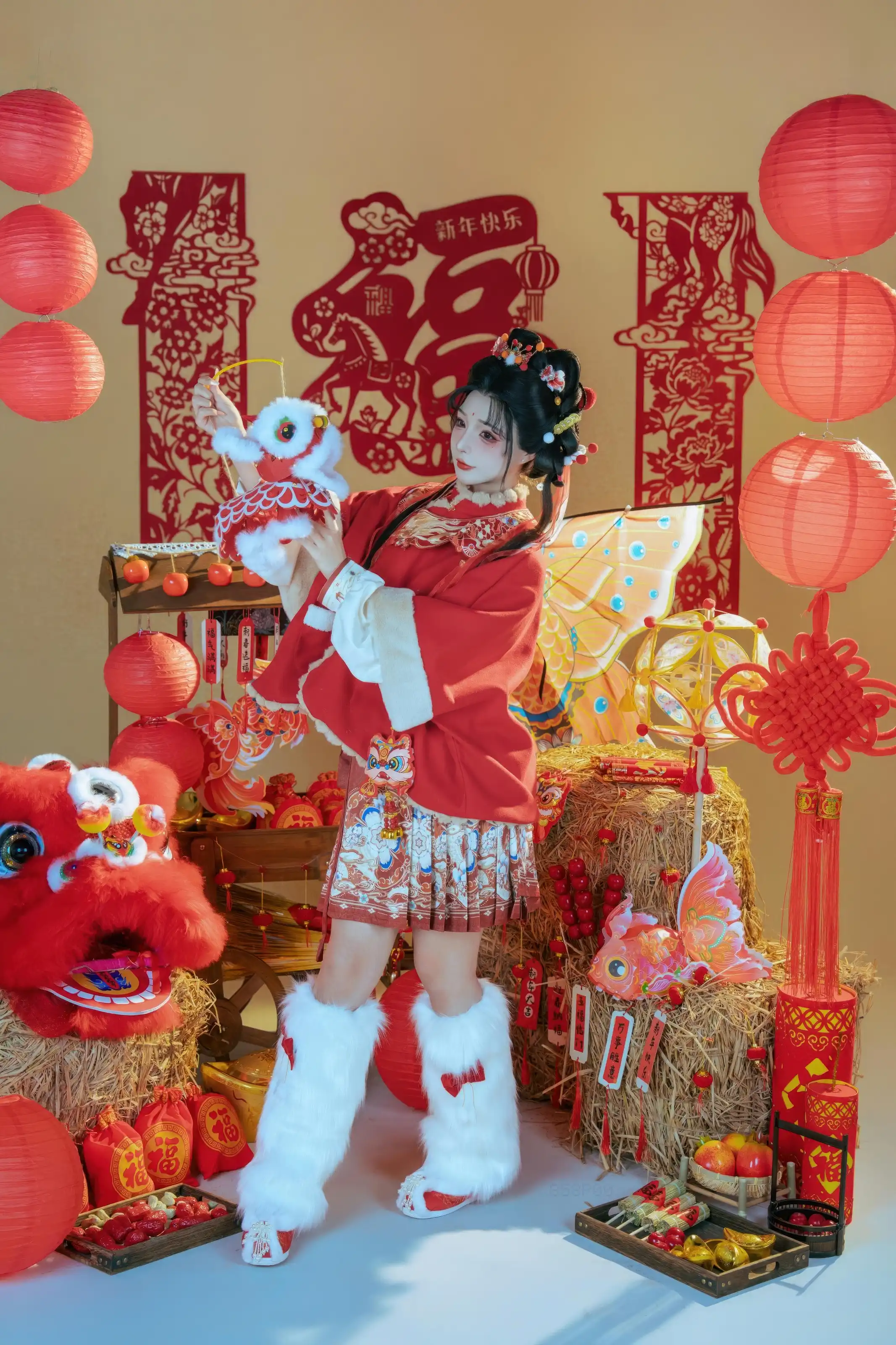 图片[3] - yuuhui玉汇 - 2026新春特辑 醒狮少女[127P] - 机器猫次元 - 机器猫次元