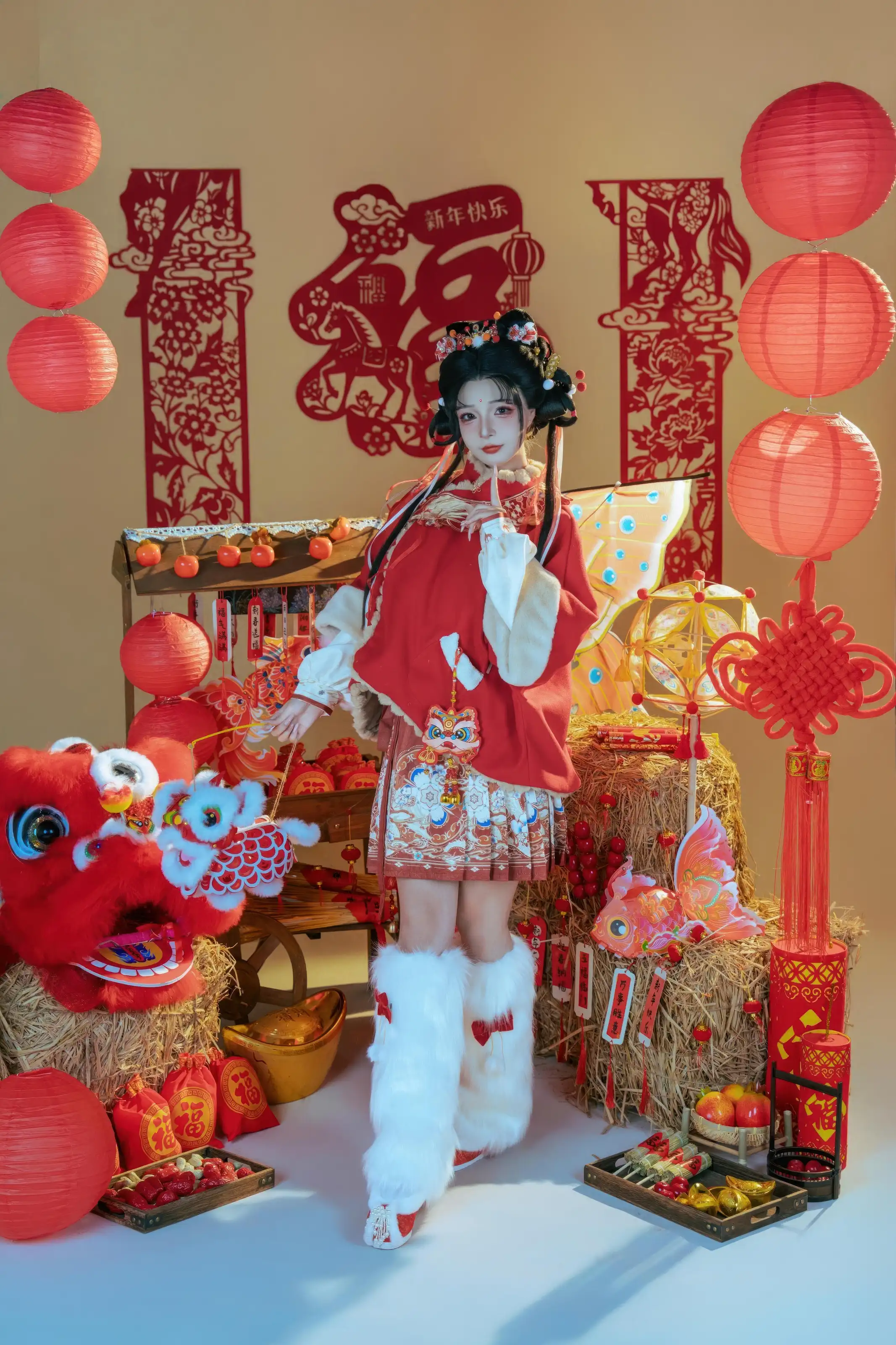 图片[4] - yuuhui玉汇 - 2026新春特辑 醒狮少女[127P] - 机器猫次元 - 机器猫次元