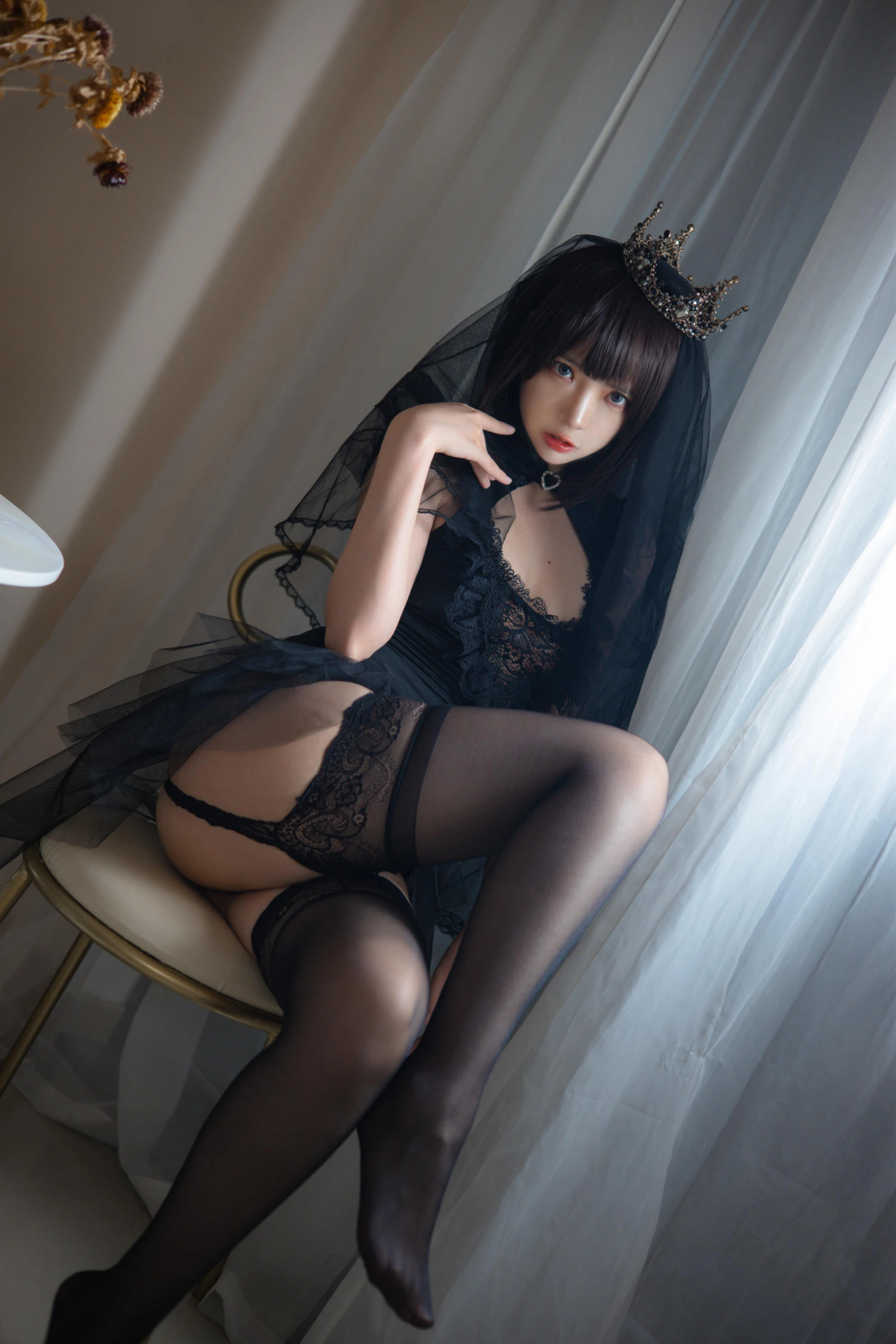 图片[1] - 疯猫ss - 黑色婚纱 [40P] - 机器猫次元 - 机器猫次元