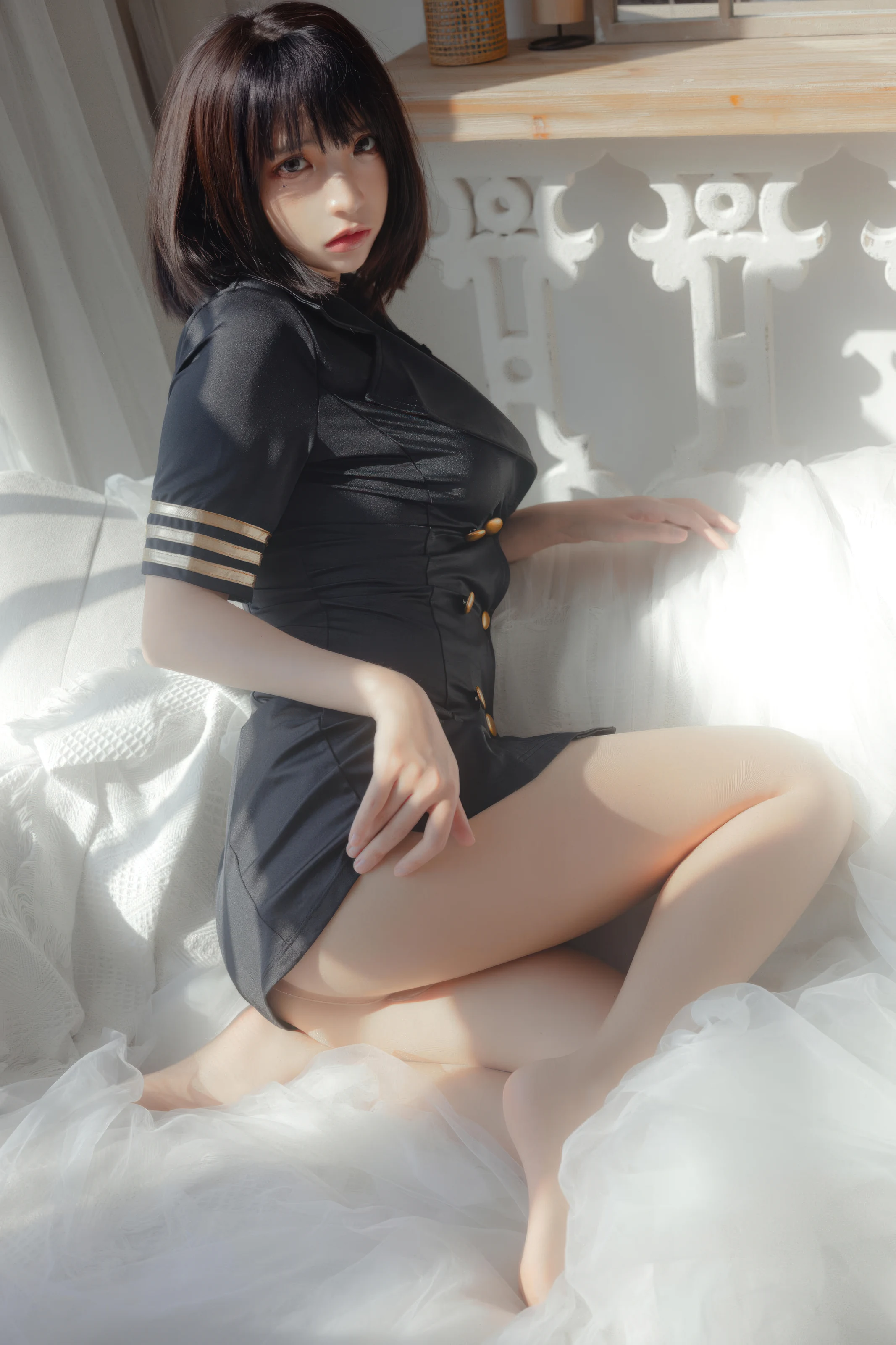 图片[1] - 疯猫ss - 黑色制服 [40P] - 机器猫次元 - 机器猫次元