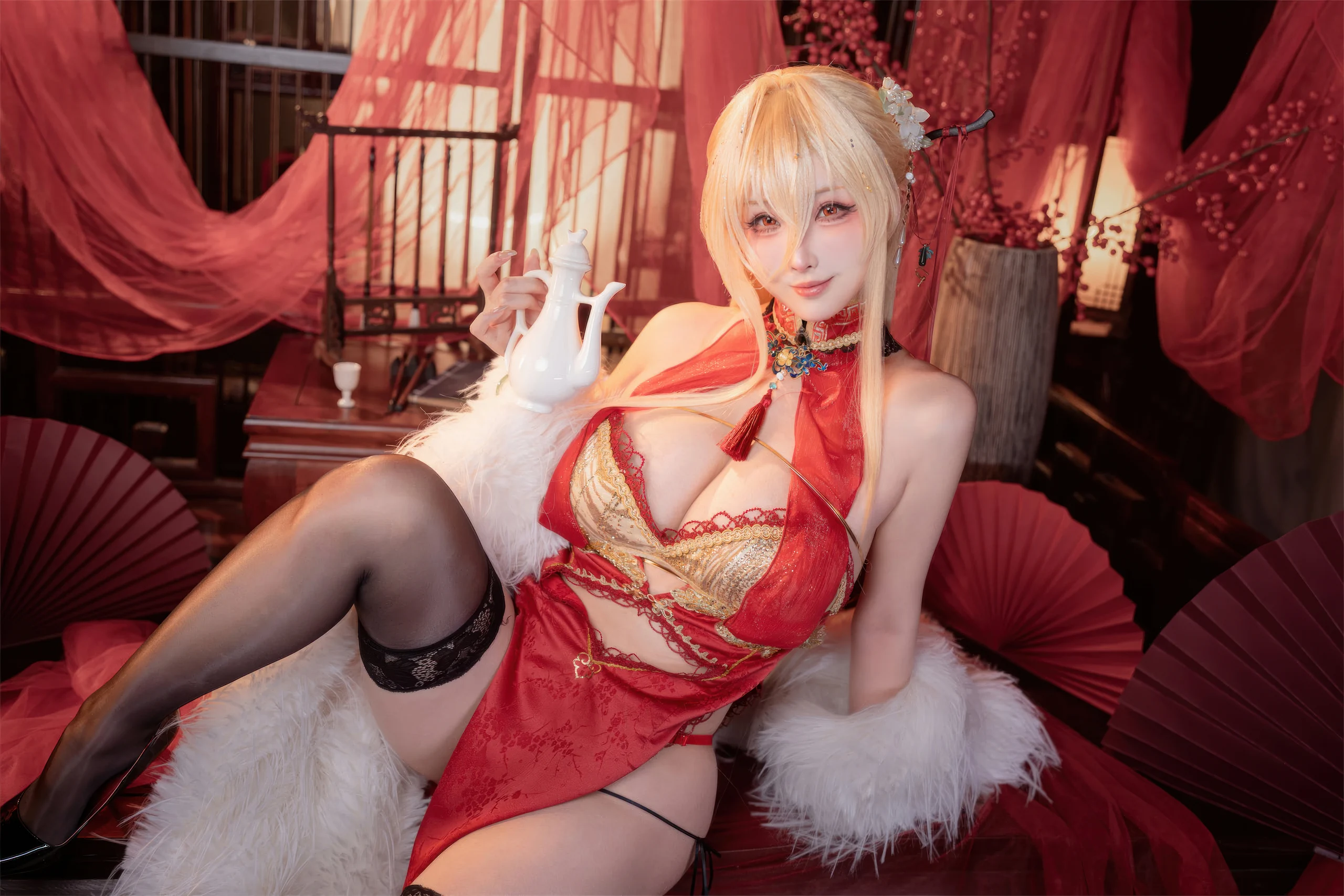 图片[6] - rioko凉凉子 -碧蓝航线 怨仇旗袍·杯盏盈芳华[25P] - 机器猫次元 - 机器猫次元