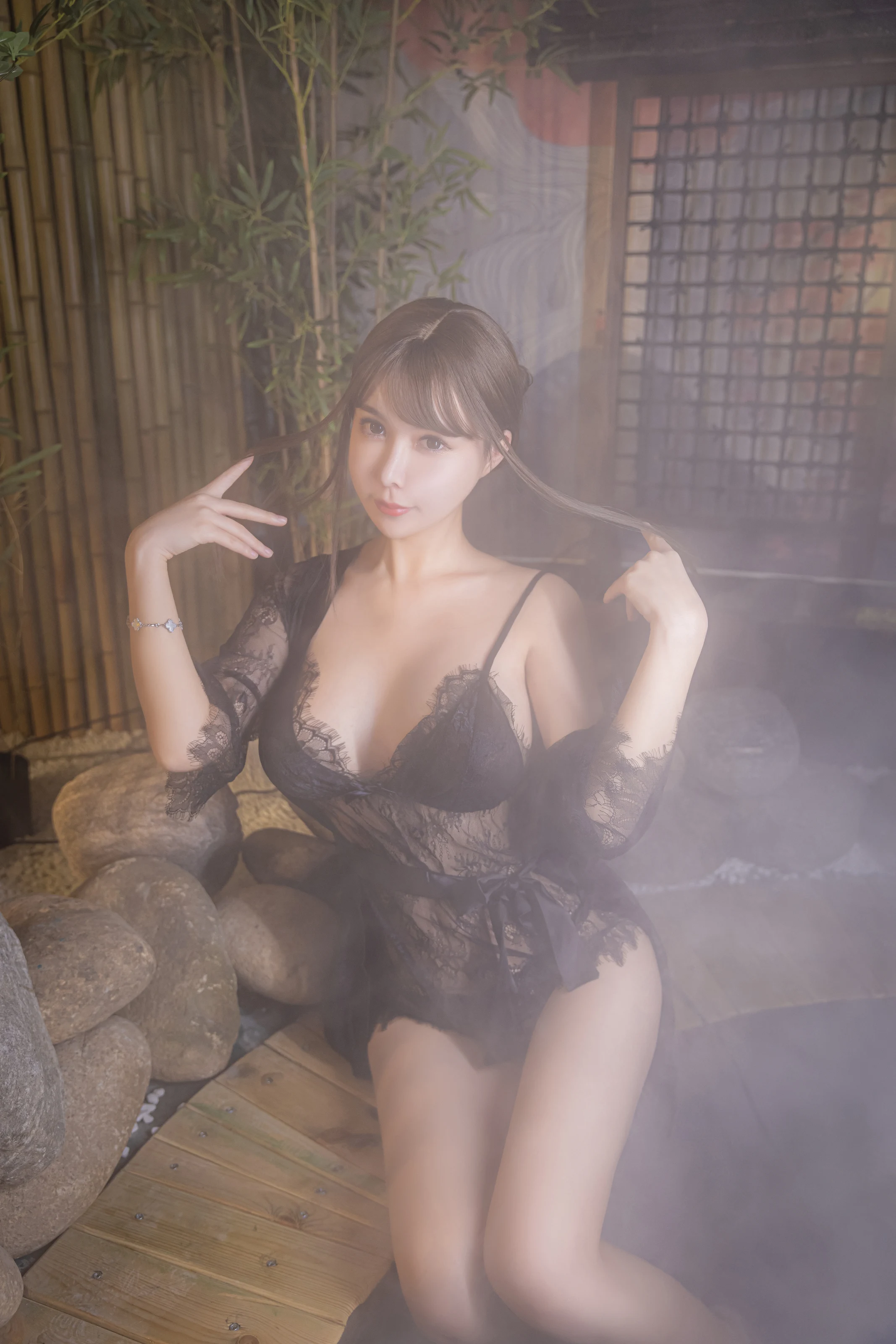 图片[8] - 亚马逊鲶鱼 - 温泉黑色蕾丝 [33P] - 机器猫次元 - 机器猫次元