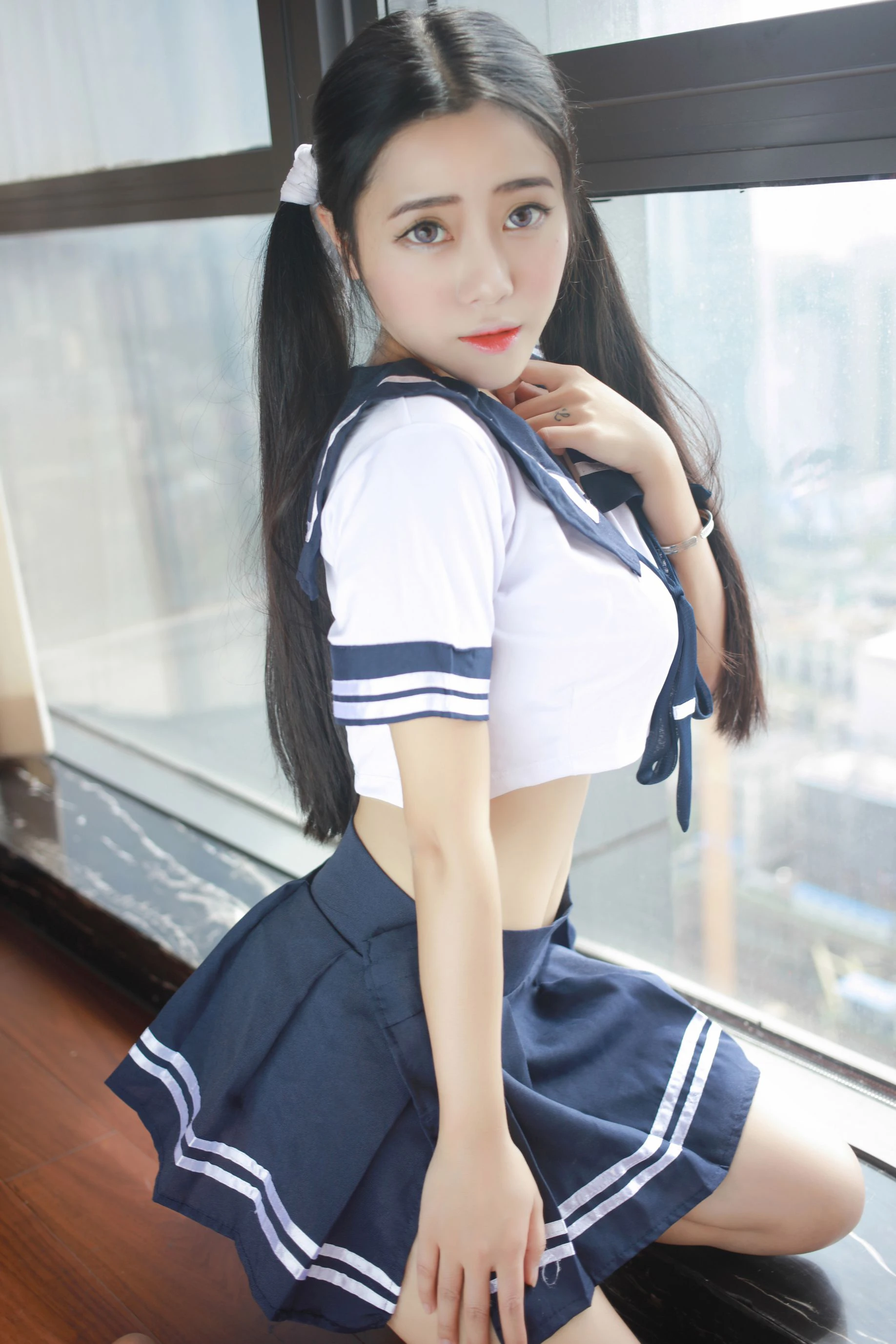 图片[2] - 兜豆靓Youlina《3套性感制服系列》 模范学院 Vol.032 - 机器猫次元 - 机器猫次元