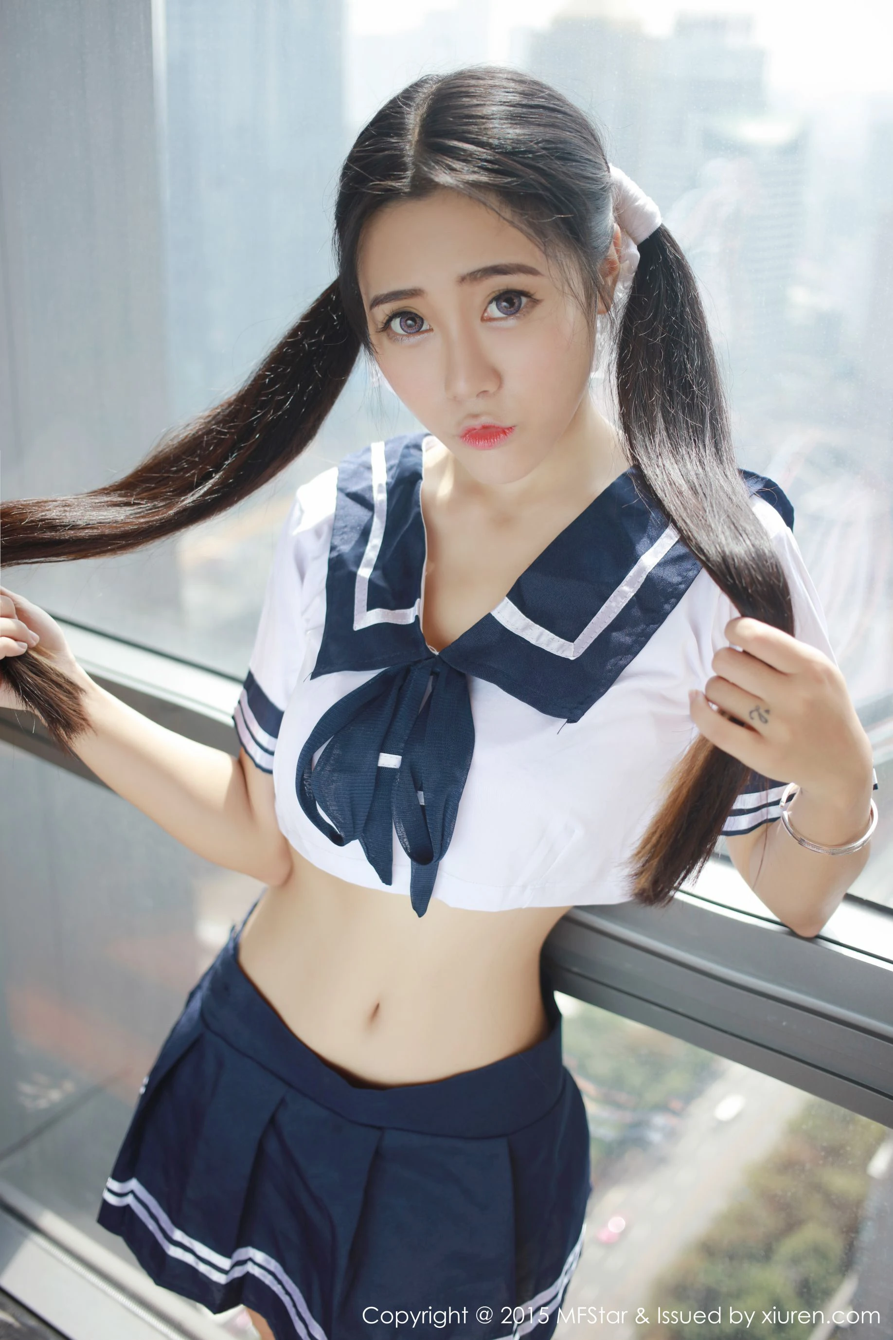 图片[8] - 兜豆靓Youlina《3套性感制服系列》 模范学院 Vol.032 - 机器猫次元 - 机器猫次元