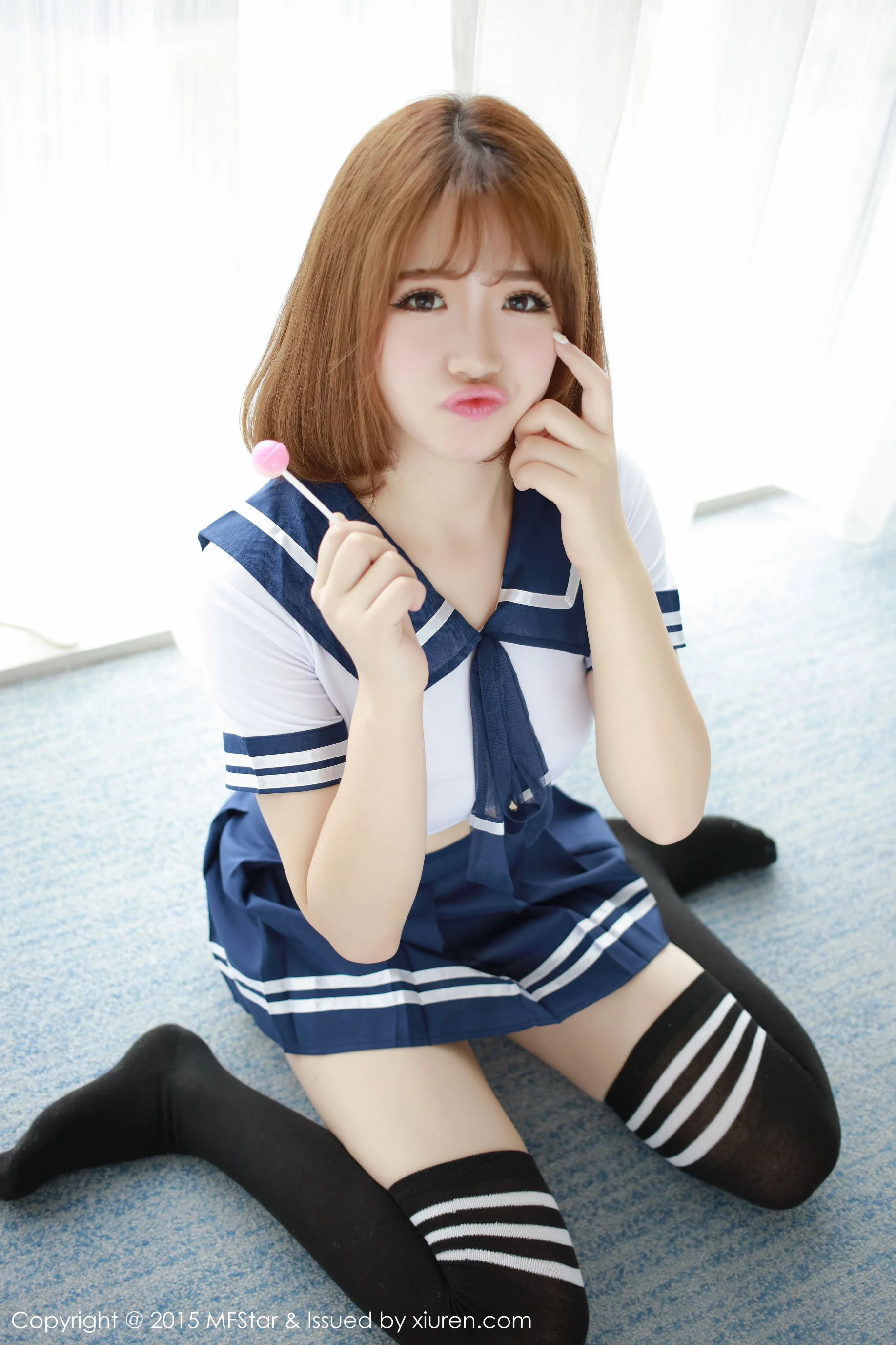 图片[6] - 徐cake 《性感水手服+粉色抹胸连体服》 模范学院 Vol.020 - 机器猫次元 - 机器猫次元