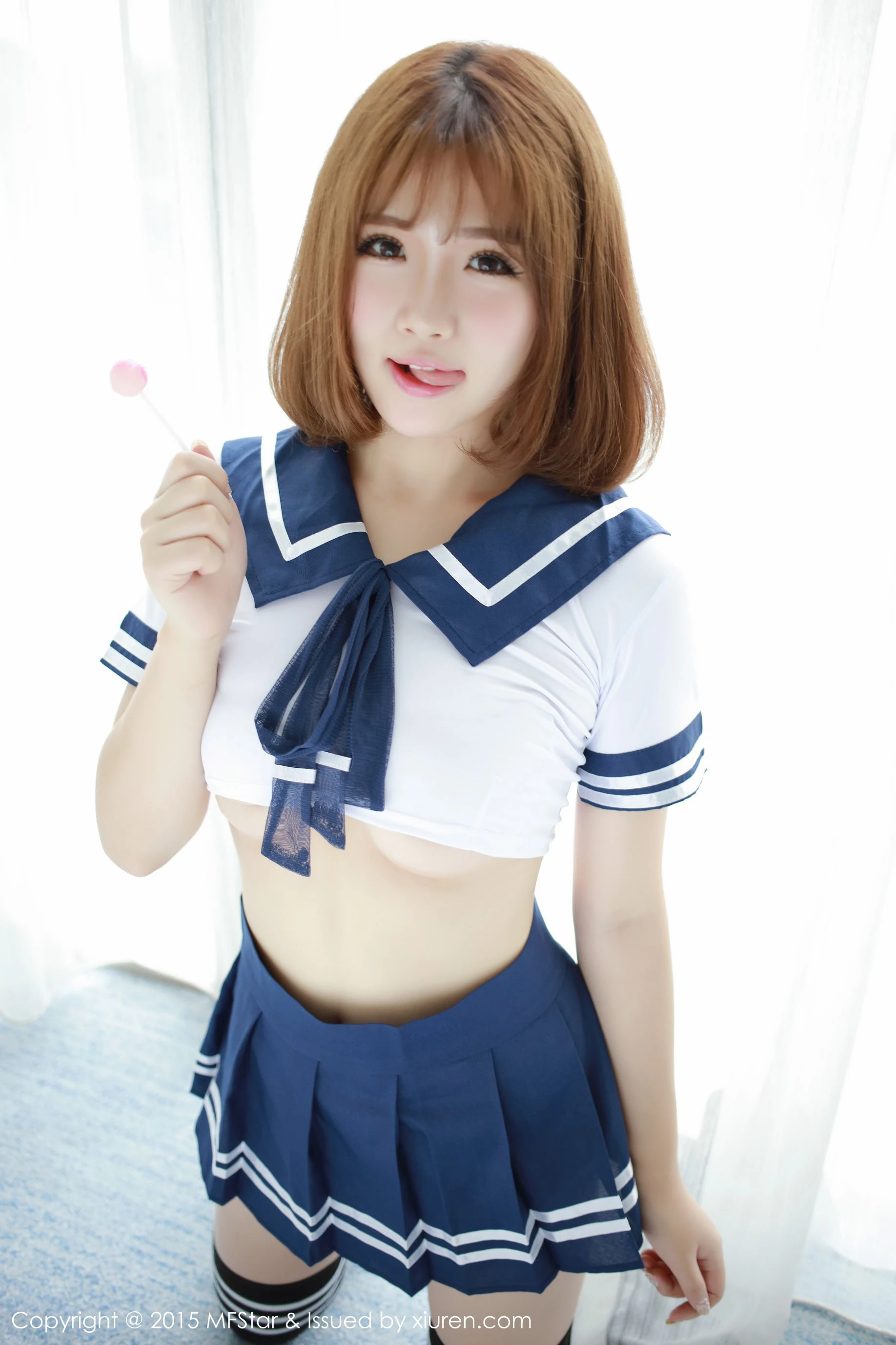 图片[1] - 徐cake 《性感水手服+粉色抹胸连体服》 模范学院 Vol.020 - 机器猫次元 - 机器猫次元