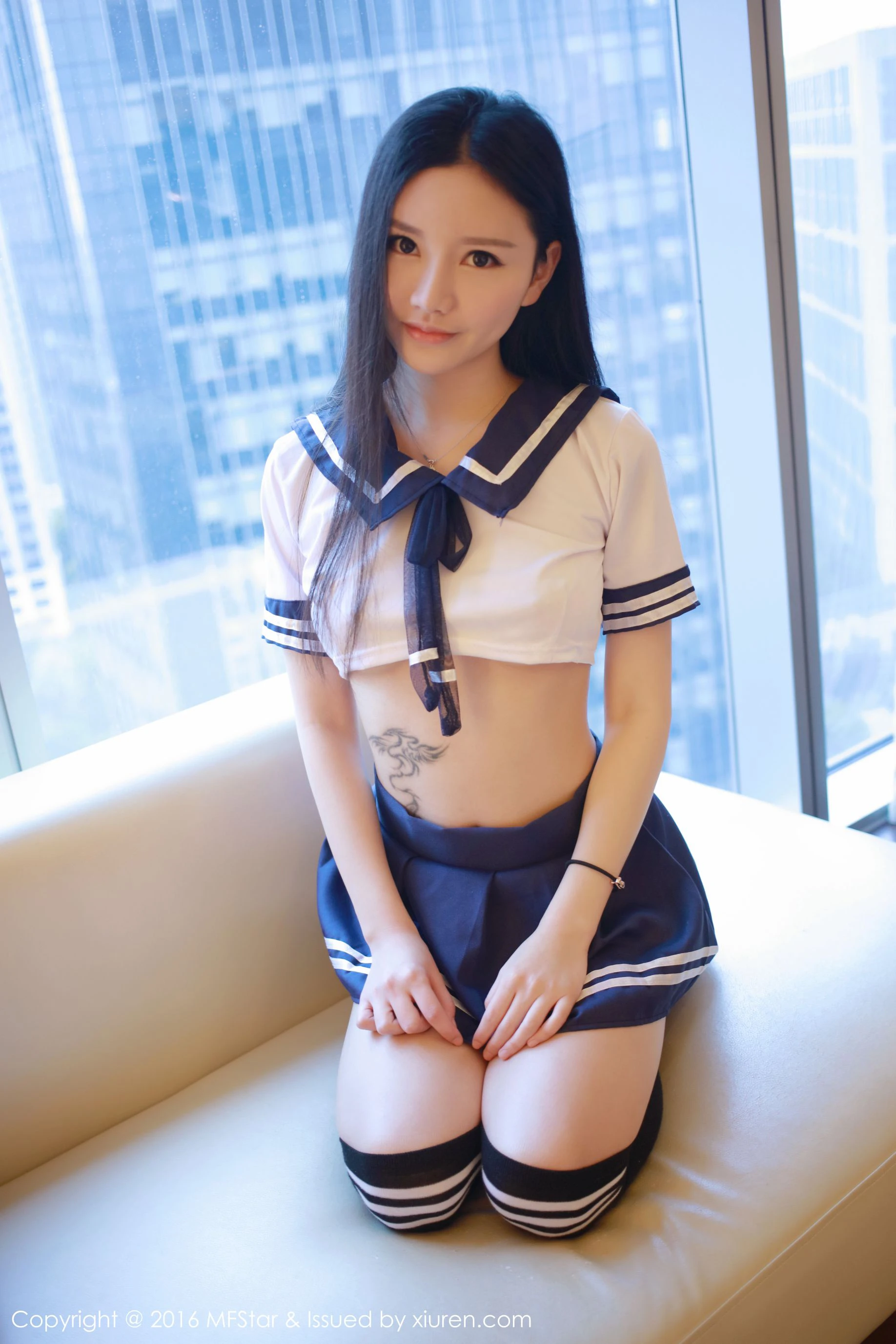 图片[1] - 姗姗就打奥特曼《学生装校服+肚兜系列》 模范学院 Vol.081 - 机器猫次元 - 机器猫次元