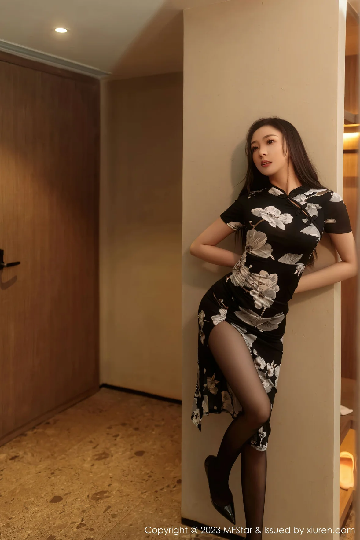 图片[6] - 模范学院 Vol.630 小波多 黑色带图案旗袍性感写真 [55P] - 机器猫次元 - 机器猫次元