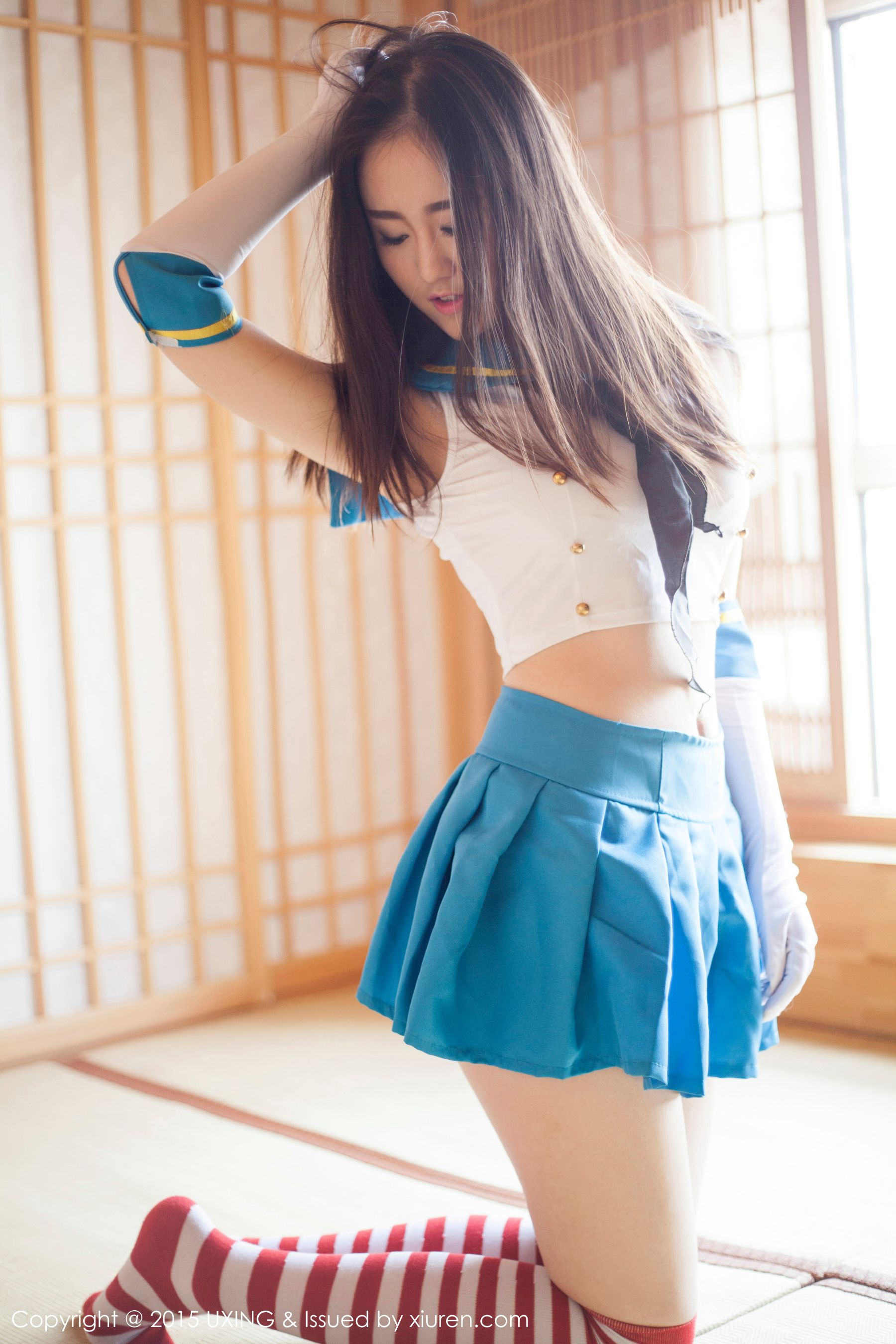 图片[2] - Romi王朝朝 - 美少女校服系列写真集 UXING优星馆 Vol.005 [62P] - 机器猫次元 - 机器猫次元