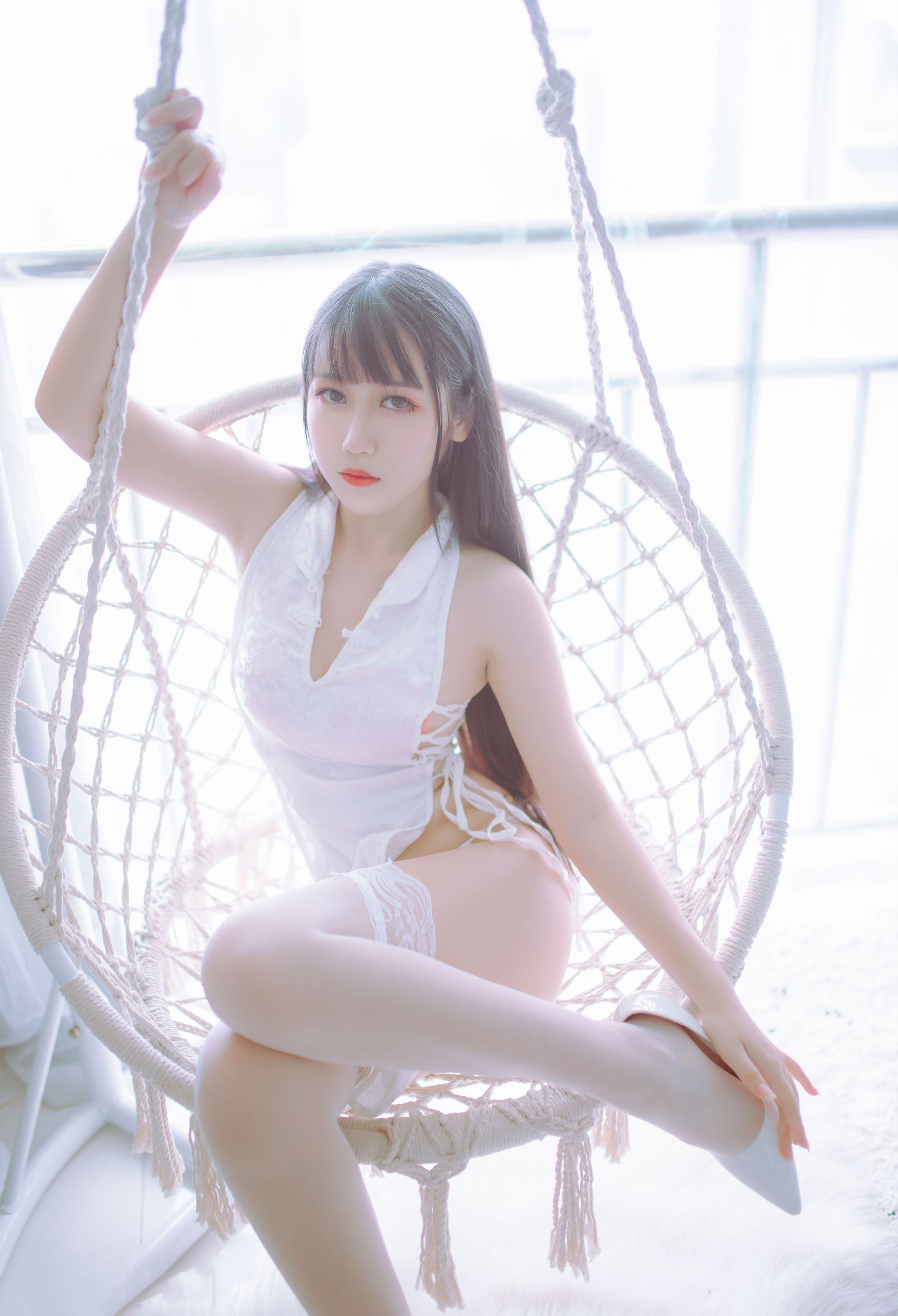 图片[2] - 抖娘-利世图集 抖娘×不呆猫 黑白旗袍双子 [41P] - 机器猫次元 - 机器猫次元