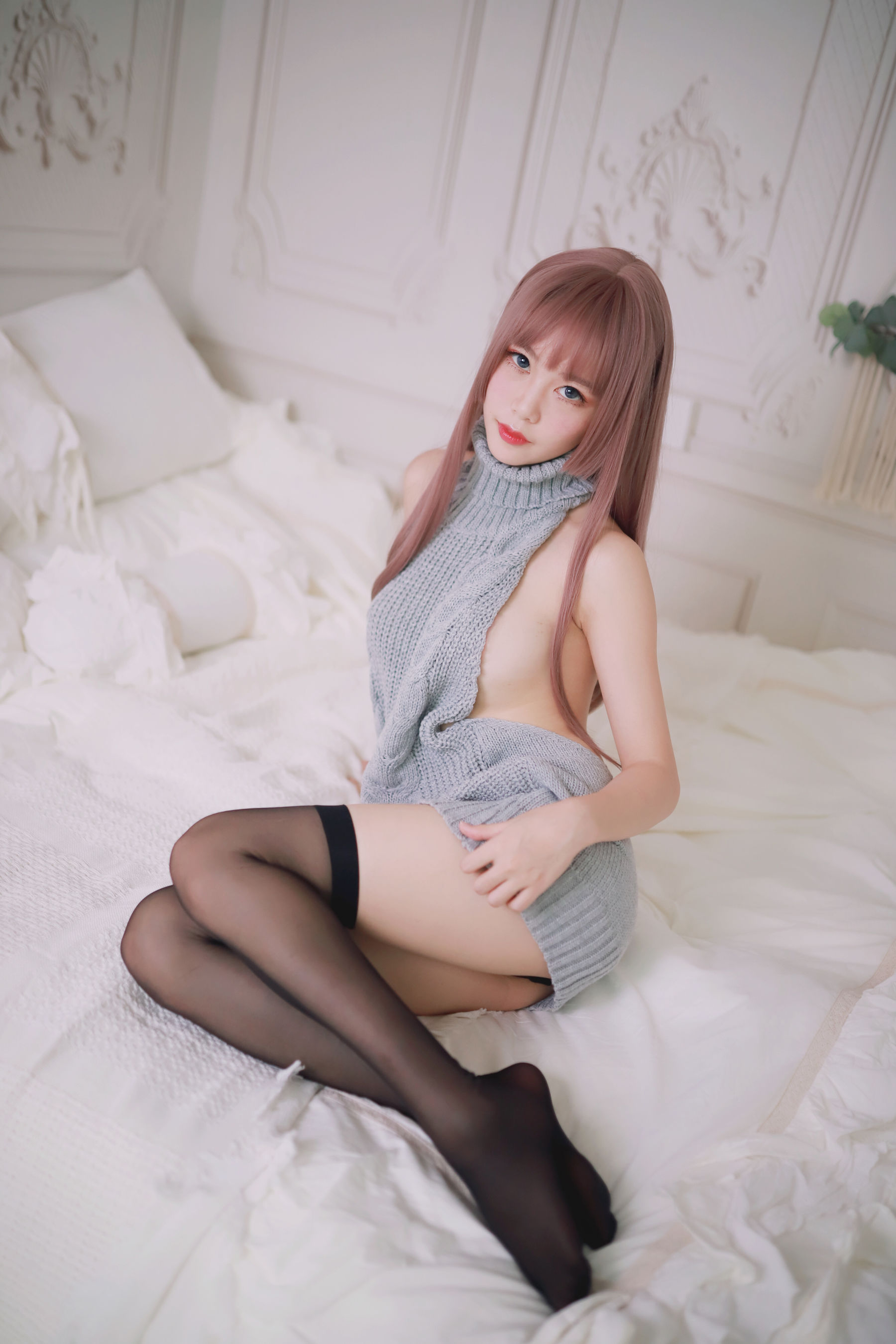图片[3] - 抖娘-利世 - 漏背毛衣 [30P] - 机器猫次元 - 机器猫次元
