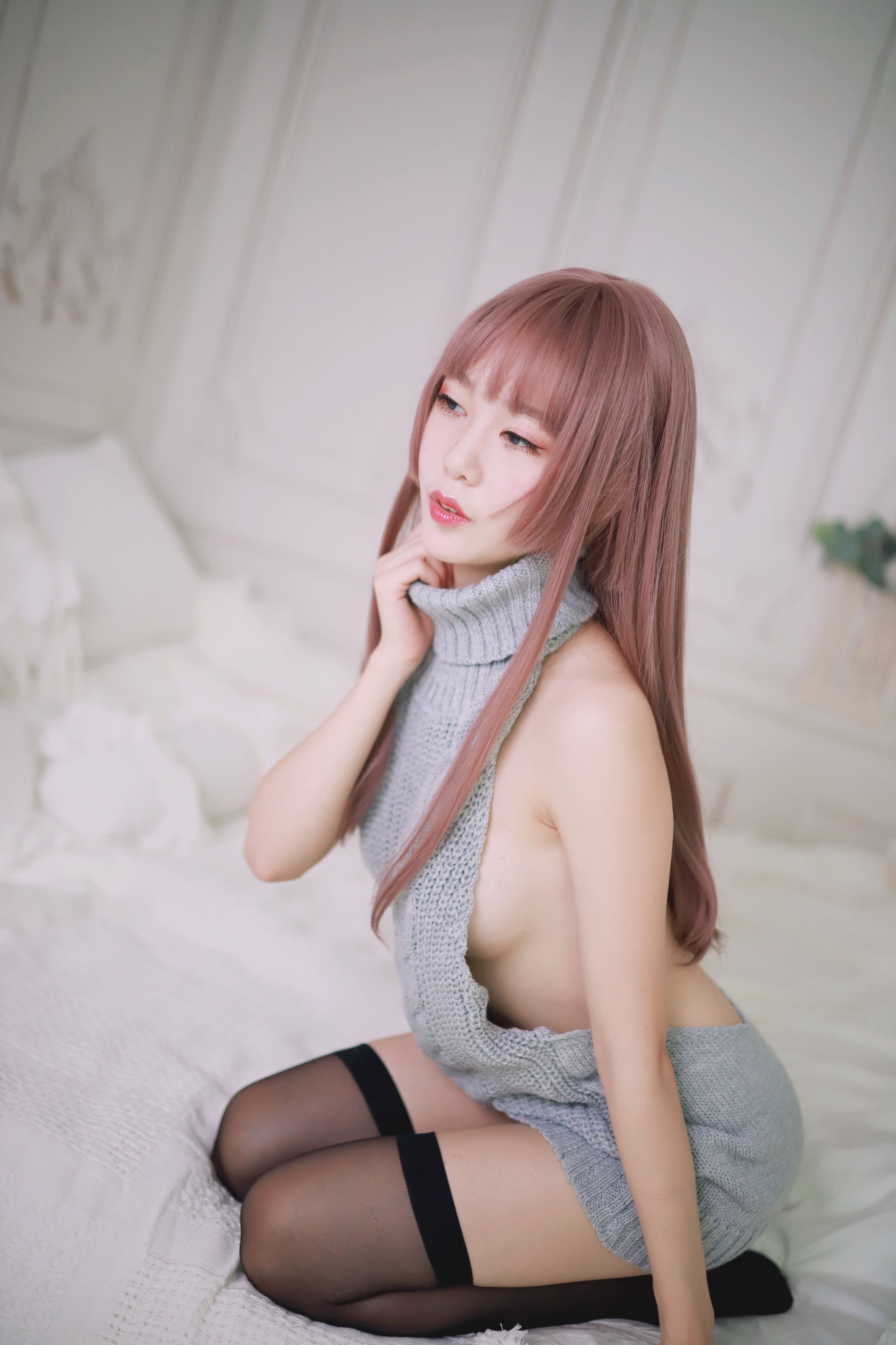 图片[4] - 抖娘-利世 - 漏背毛衣 [30P] - 机器猫次元 - 机器猫次元