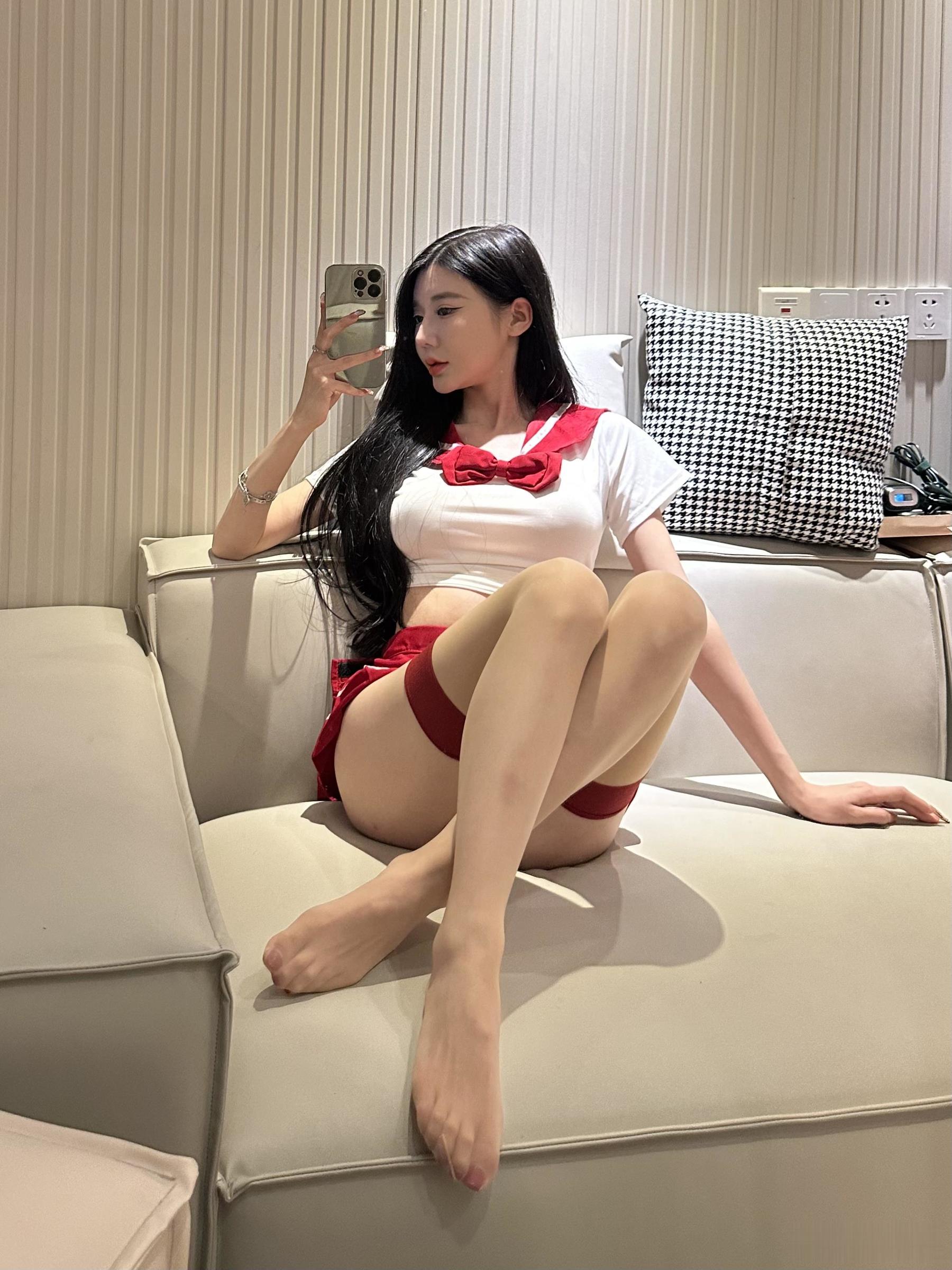 图片[4] - 黎允熙baby - JK红裙 [12P] - 机器猫次元 - 机器猫次元