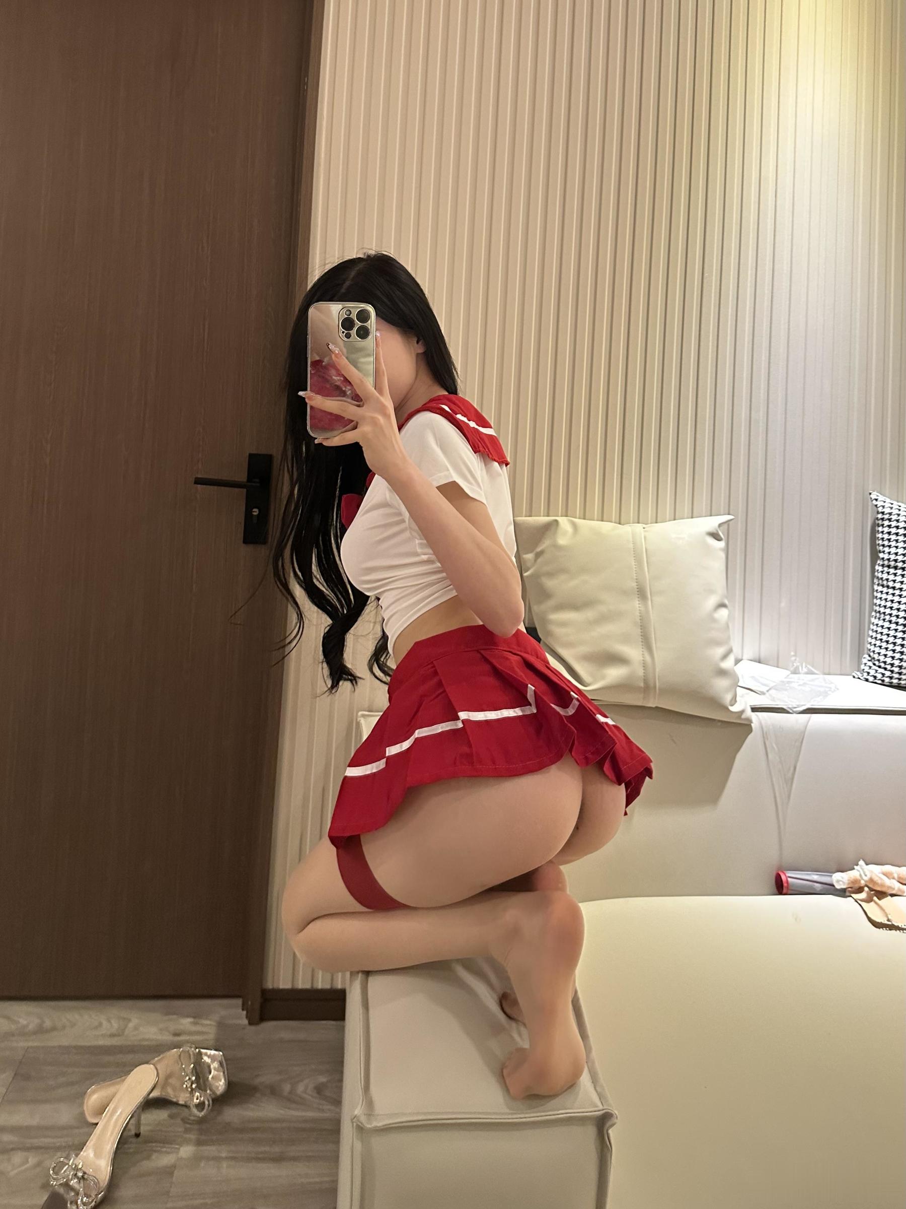 图片[2] - 黎允熙baby - JK红裙 [12P] - 机器猫次元 - 机器猫次元