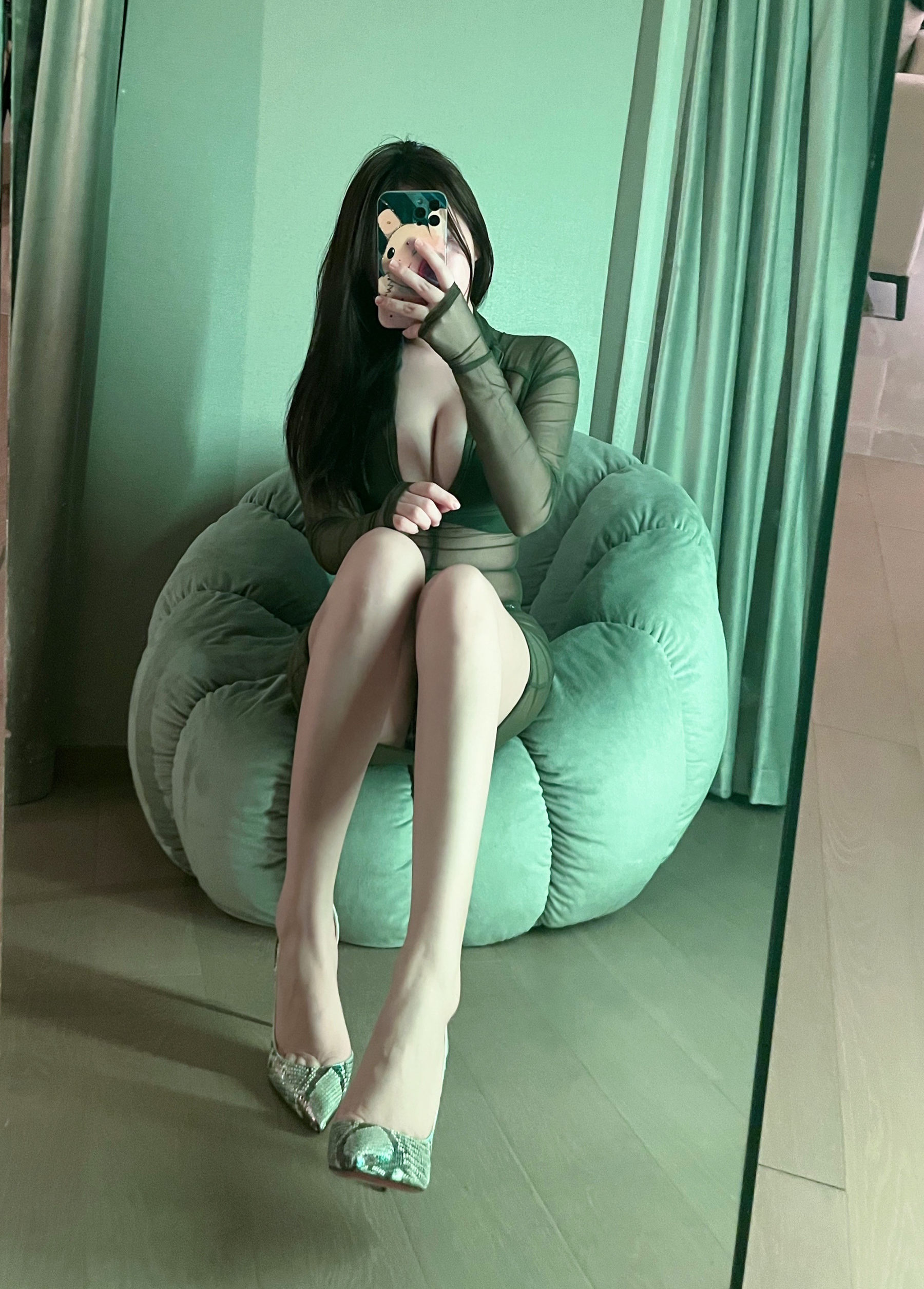 图片[2] - 奔跑的晶骡儿 - 绿色透视装 [32P] - 机器猫次元 - 机器猫次元