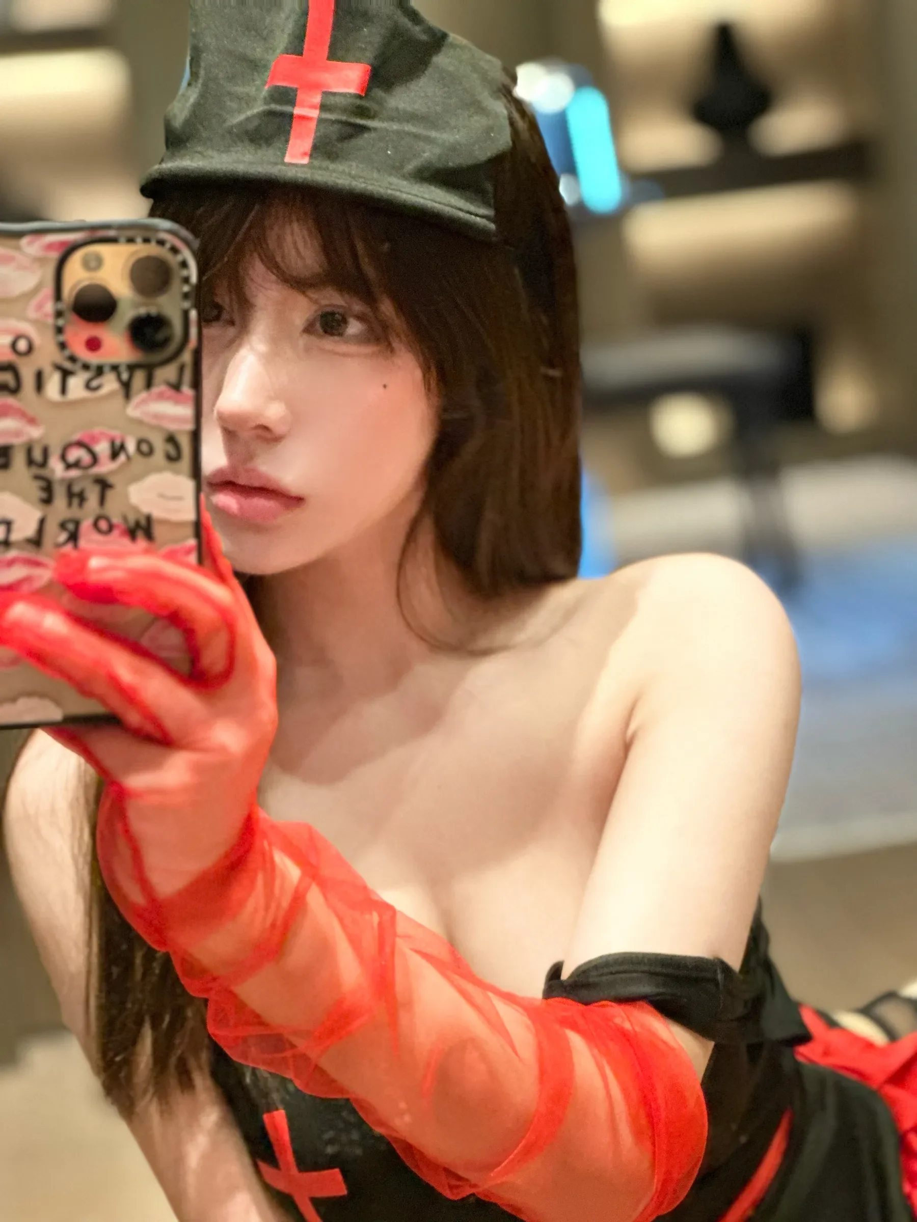 图片[1] - 奔跑的晶螺儿 - 黑红情趣 [67P] - 机器猫次元 - 机器猫次元
