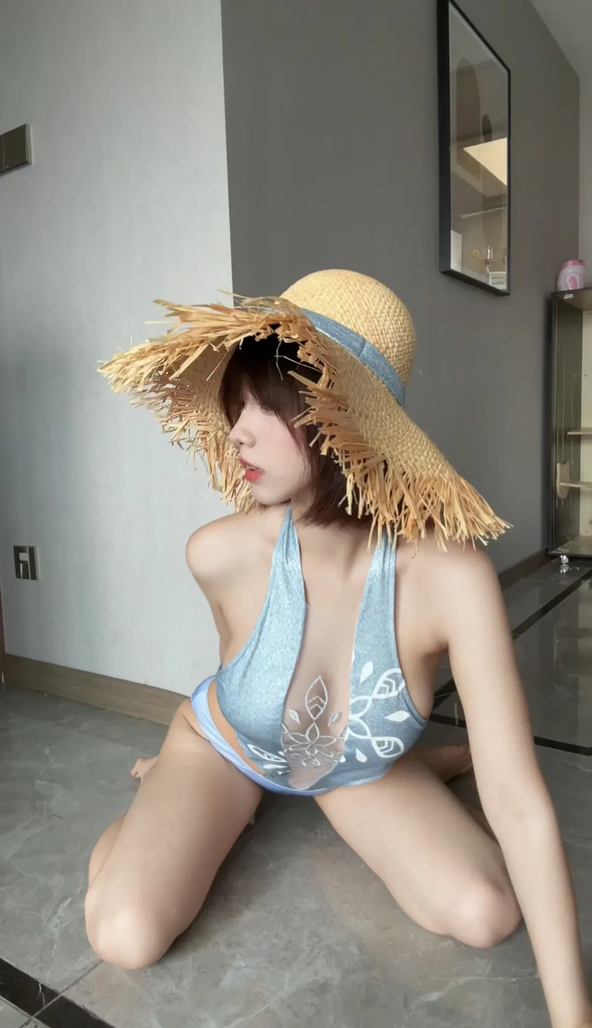 图片[3] - 铃铛铛 - 蓝色印花比基尼 [23P] - 机器猫次元 - 机器猫次元