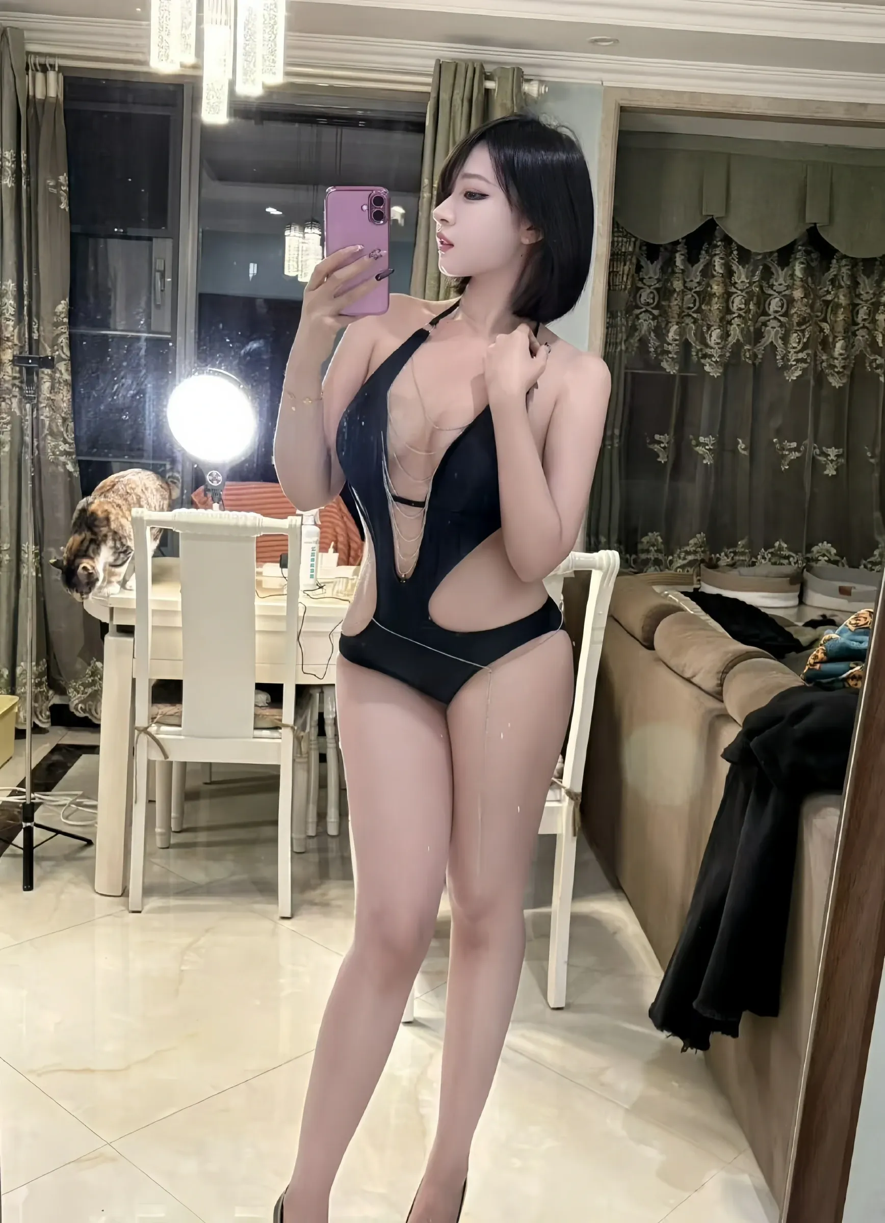 图片[3] - 鹅鹅 - 连体比基尼泳装 [21P] - 机器猫次元 - 机器猫次元