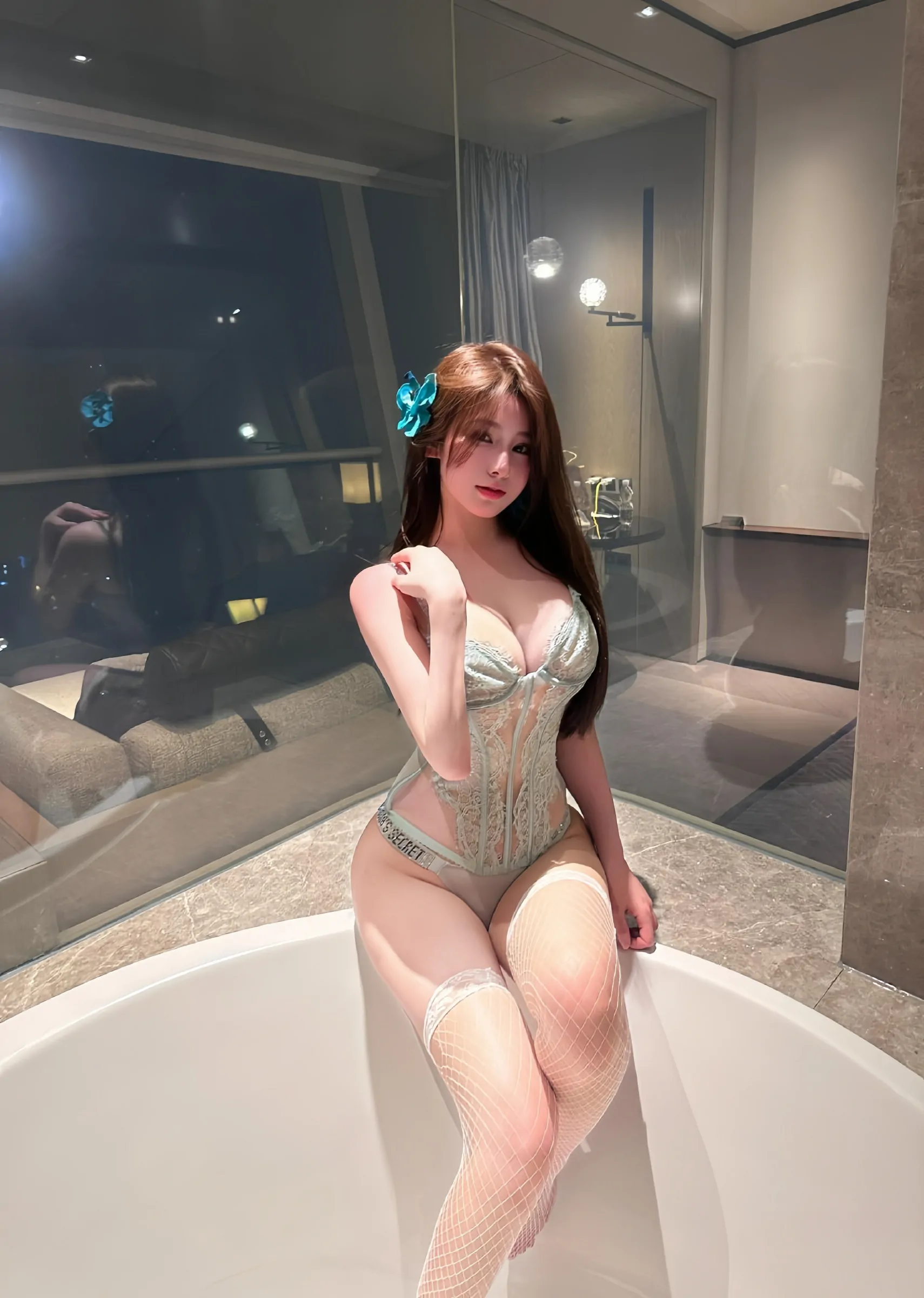图片[3] - 奔跑的晶螺儿 - 性感情趣蕾丝半腿白网丝 [24P] - 机器猫次元 - 机器猫次元