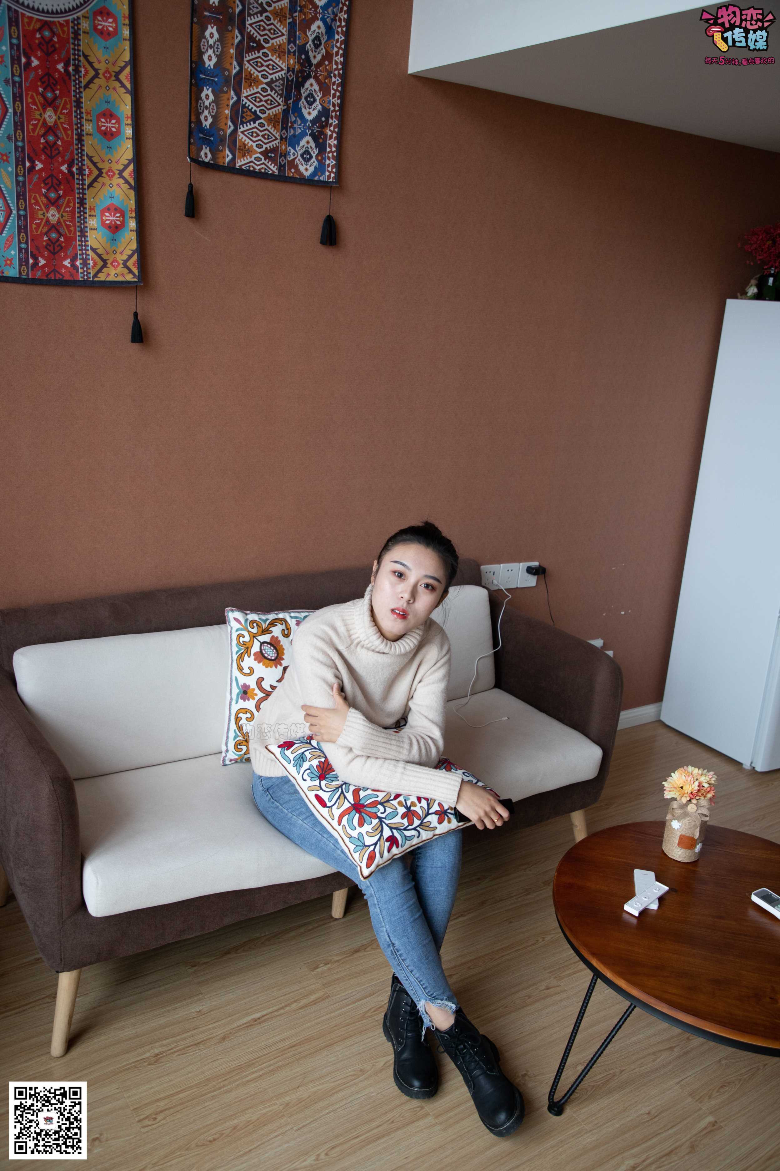 图片[4] - 物恋传媒 No.087 刘心-可爱丸子头，可爱棉袜 [116P+1V0.99GB] - 机器猫次元 - 机器猫次元
