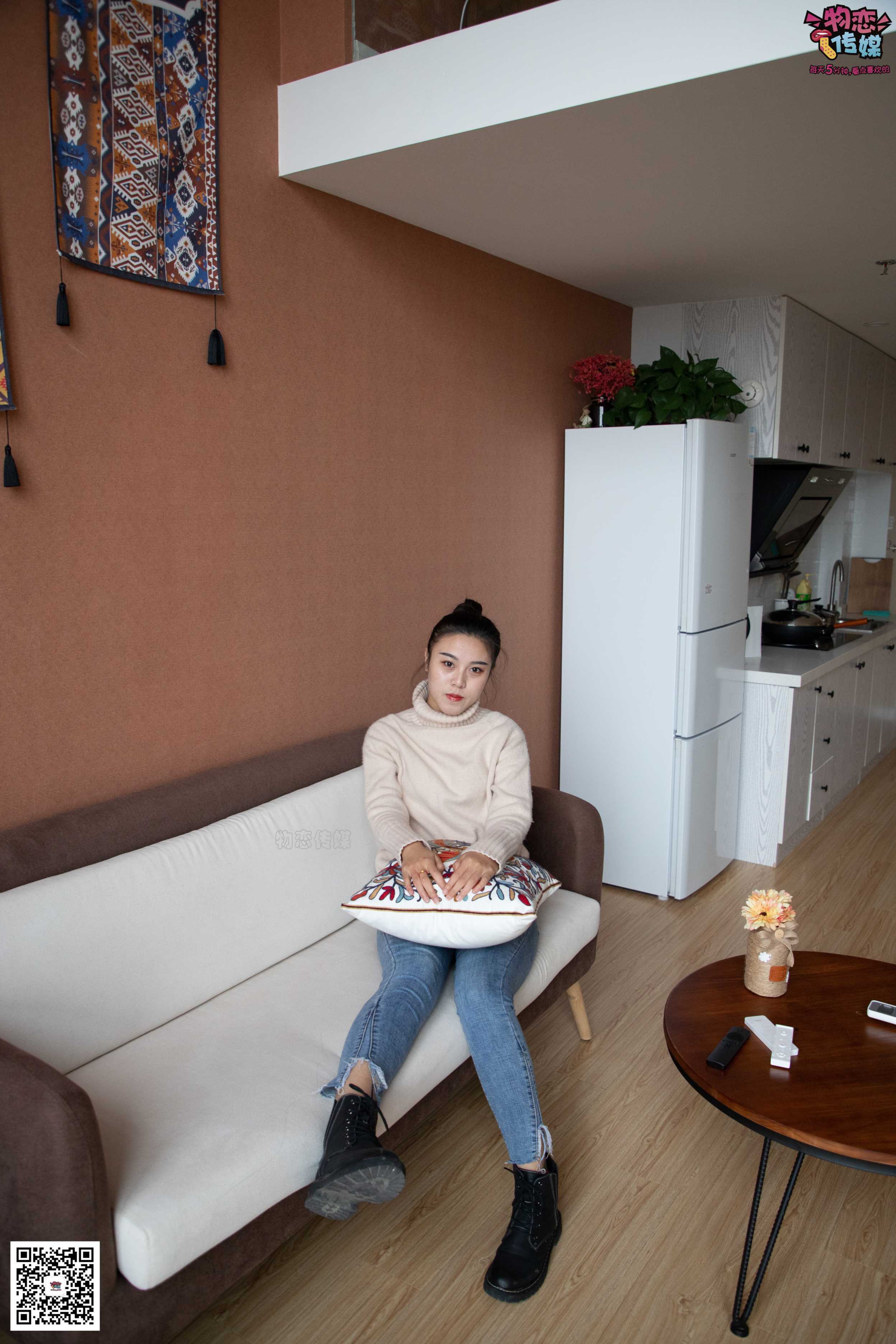 图片[6] - 物恋传媒 No.087 刘心-可爱丸子头，可爱棉袜 [116P+1V0.99GB] - 机器猫次元 - 机器猫次元