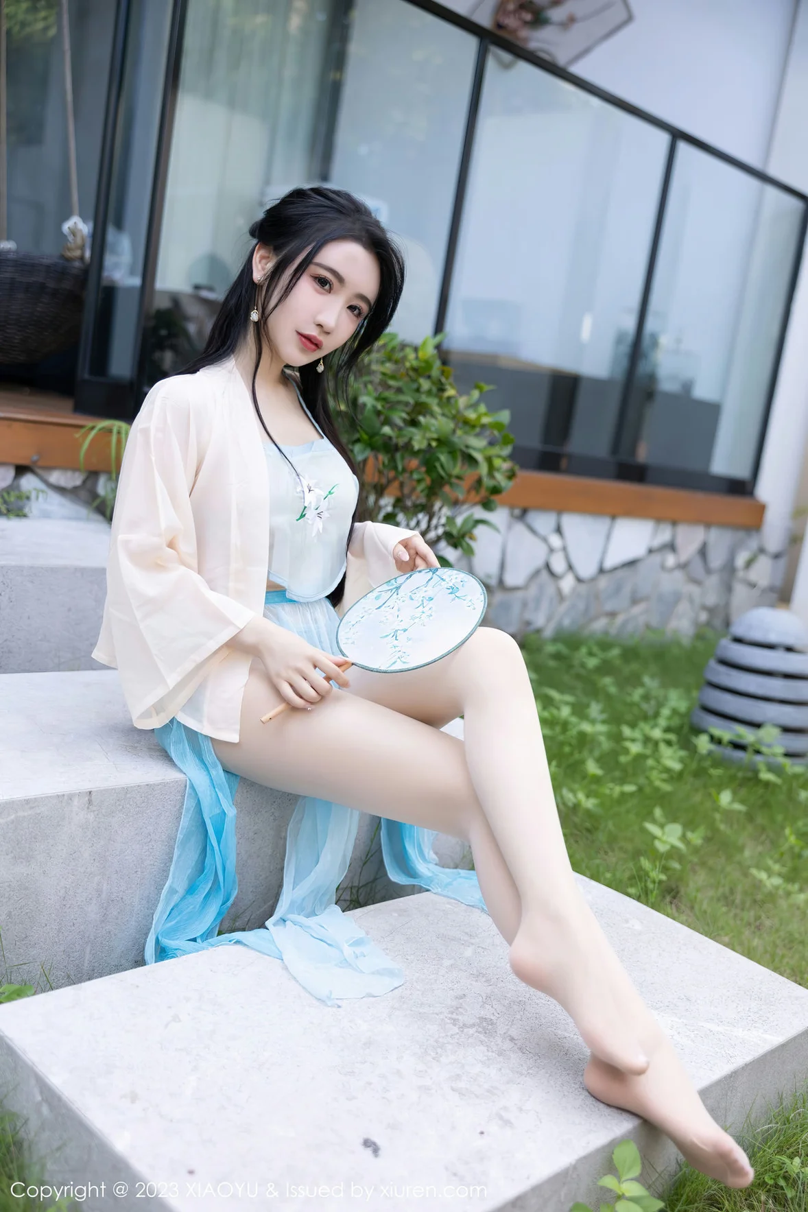 图片[3] - XIAOYU 语画界 Vol.1057 Cherry樱桃酱 淡蓝色古装杭州旅拍 [82P] - 机器猫次元 - 机器猫次元