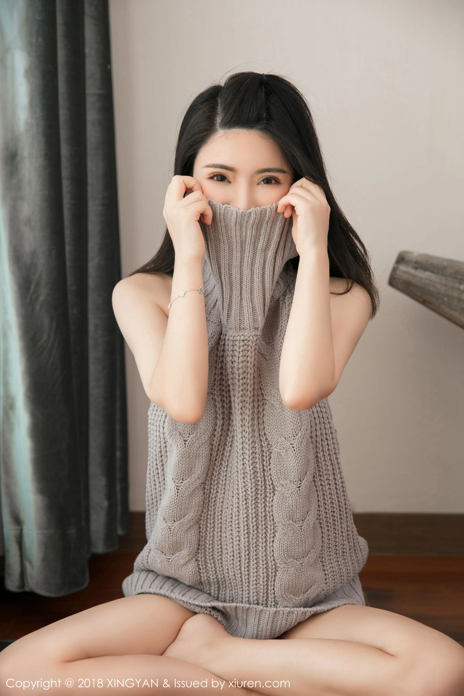 图片[1] - 陈曦Lily《开背毛衣》 星颜社 Vol.012 - 机器猫次元 - 机器猫次元