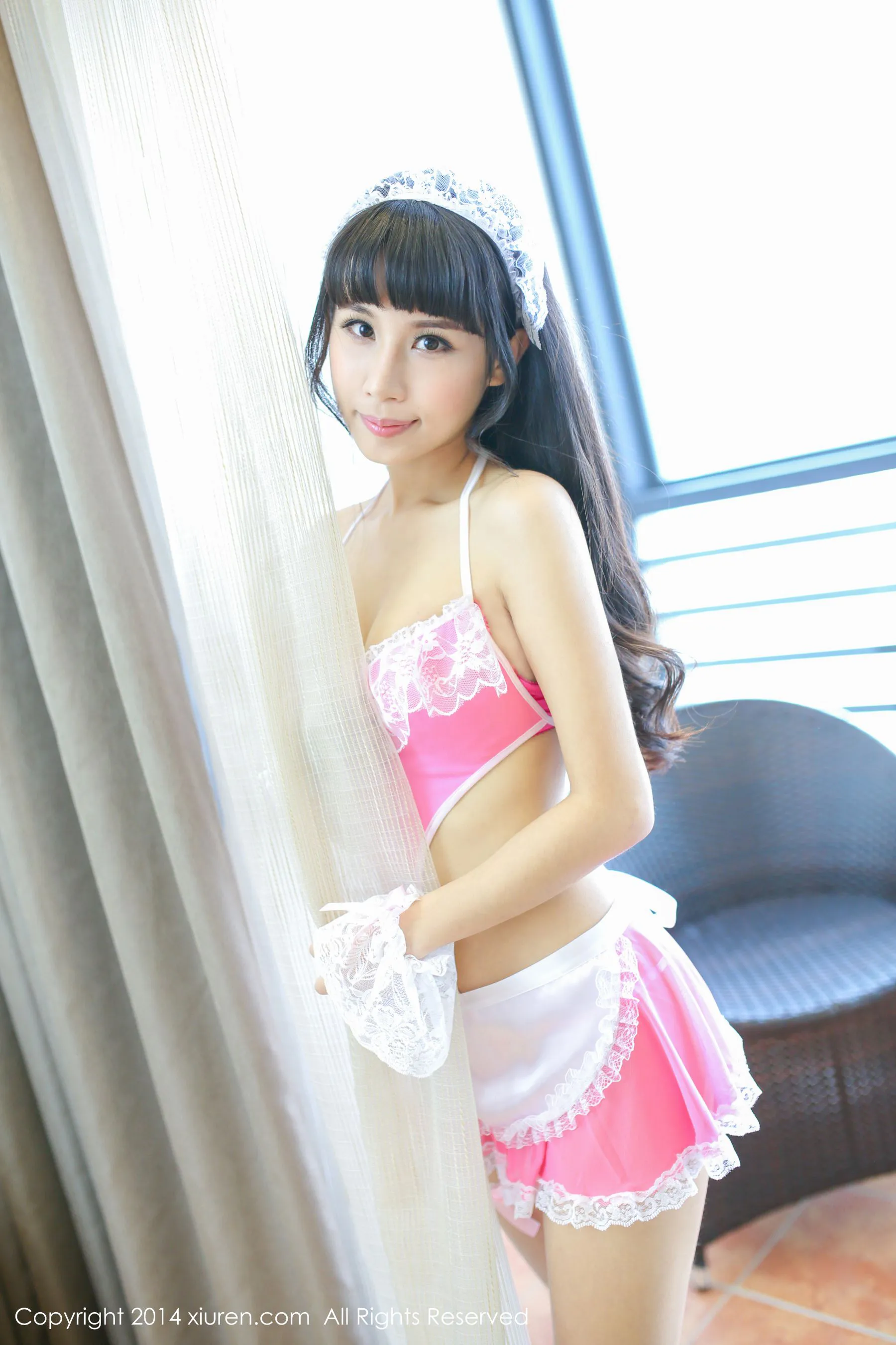 图片[2] - 涵涵Blackangela《厨娘装+猫耳cosplay》 秀人网 No.132 - 机器猫次元 - 机器猫次元