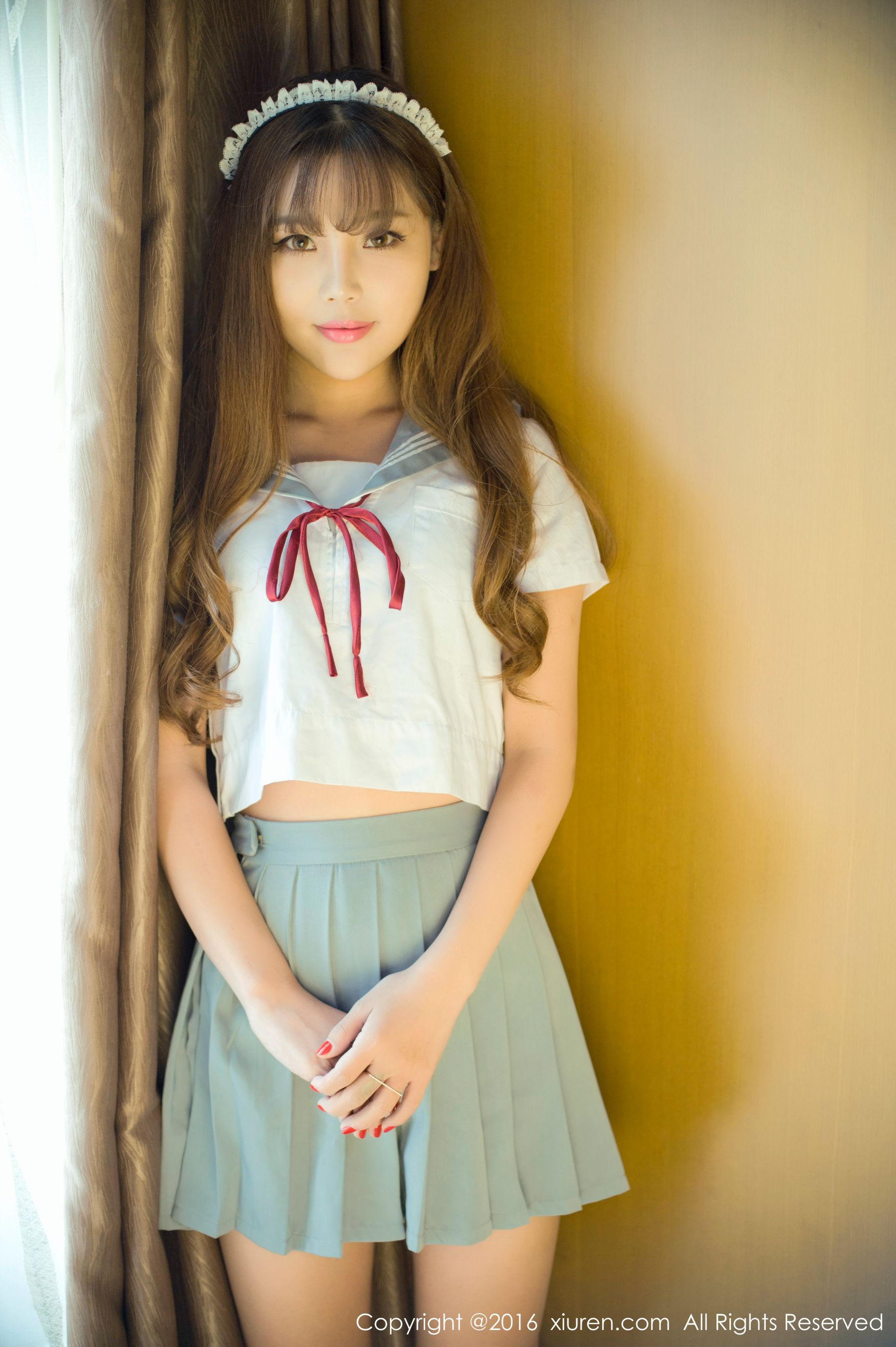 图片[1] - 周予然《高中校服户外爆乳，经典日系校服》 秀人网 No.651 - 机器猫次元 - 机器猫次元