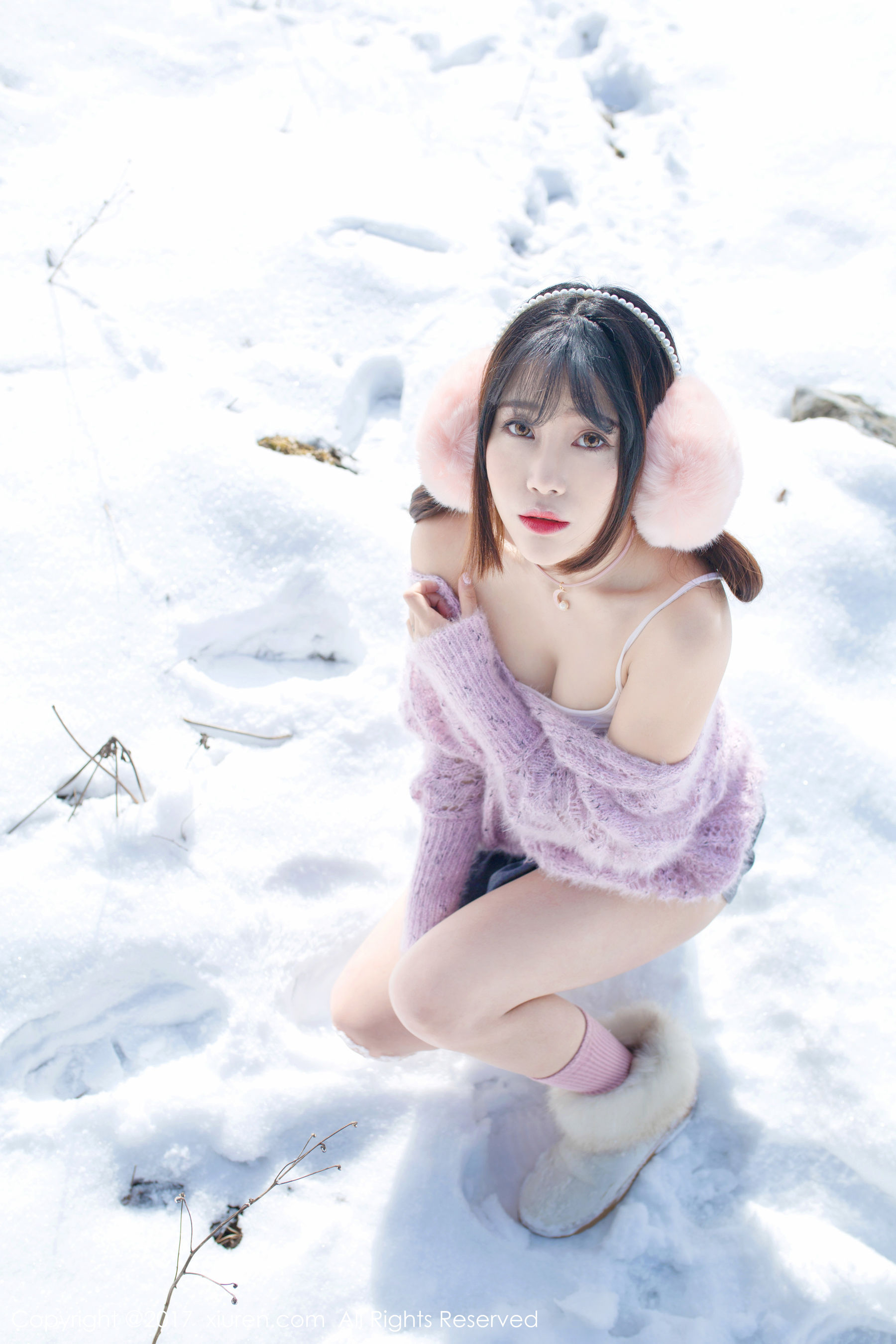 图片[2] - 兜豆靓Youlina《冬天雪地人体摄影》 秀人网XIUREN No.720 - 机器猫次元 - 机器猫次元