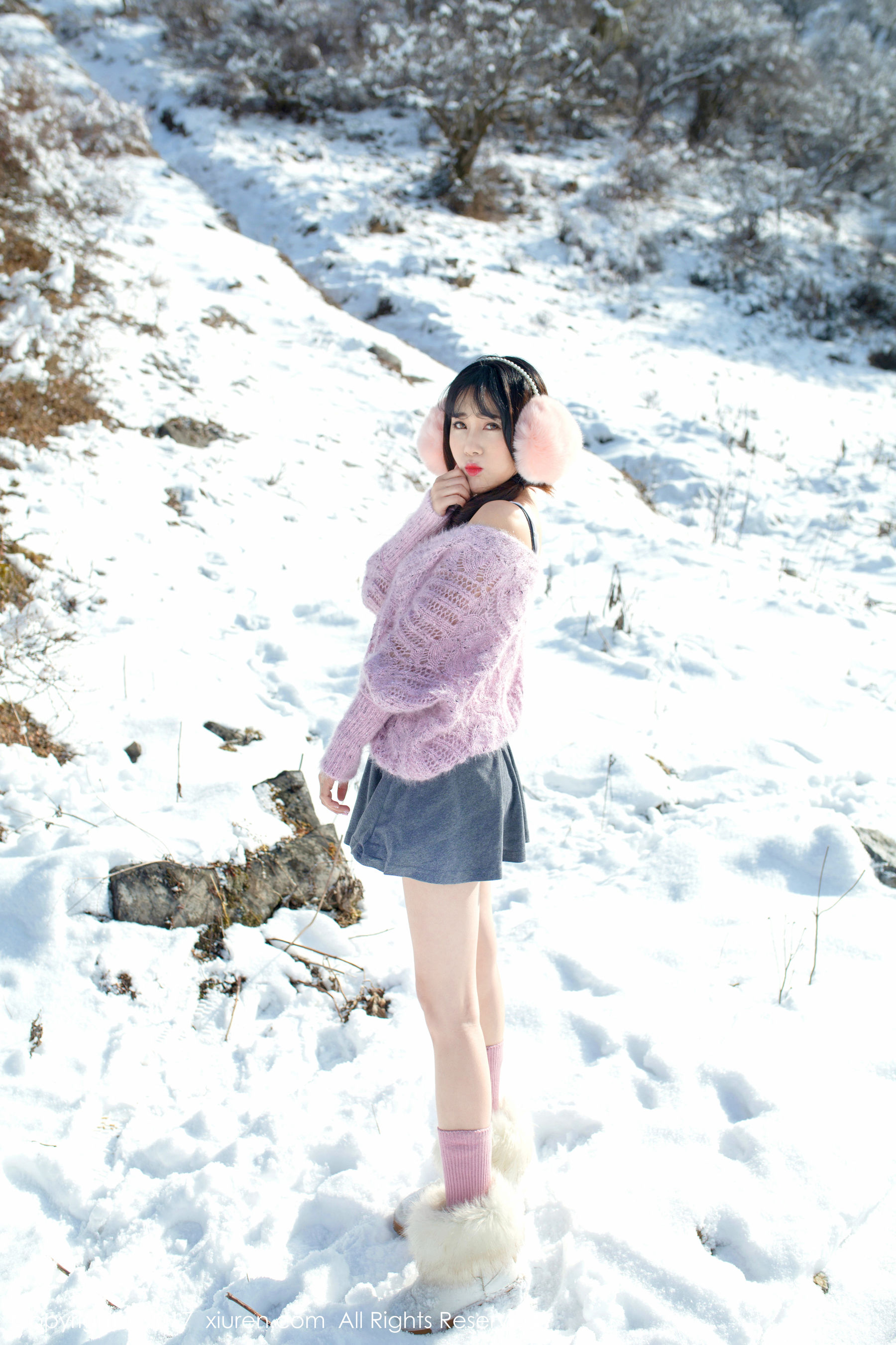 图片[7] - 兜豆靓Youlina《冬天雪地人体摄影》 秀人网XIUREN No.720 - 机器猫次元 - 机器猫次元