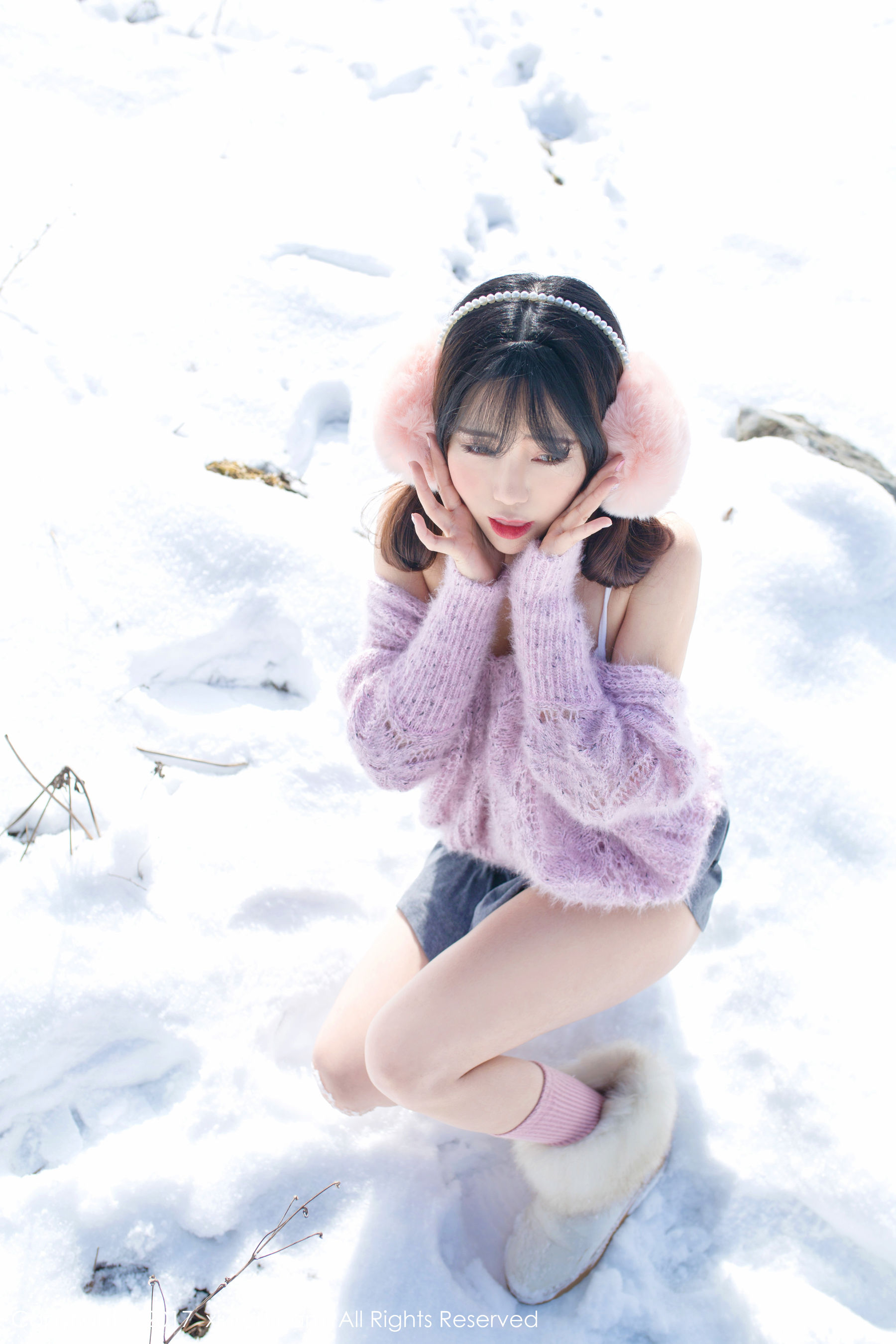 图片[3] - 兜豆靓Youlina《冬天雪地人体摄影》 秀人网XIUREN No.720 - 机器猫次元 - 机器猫次元