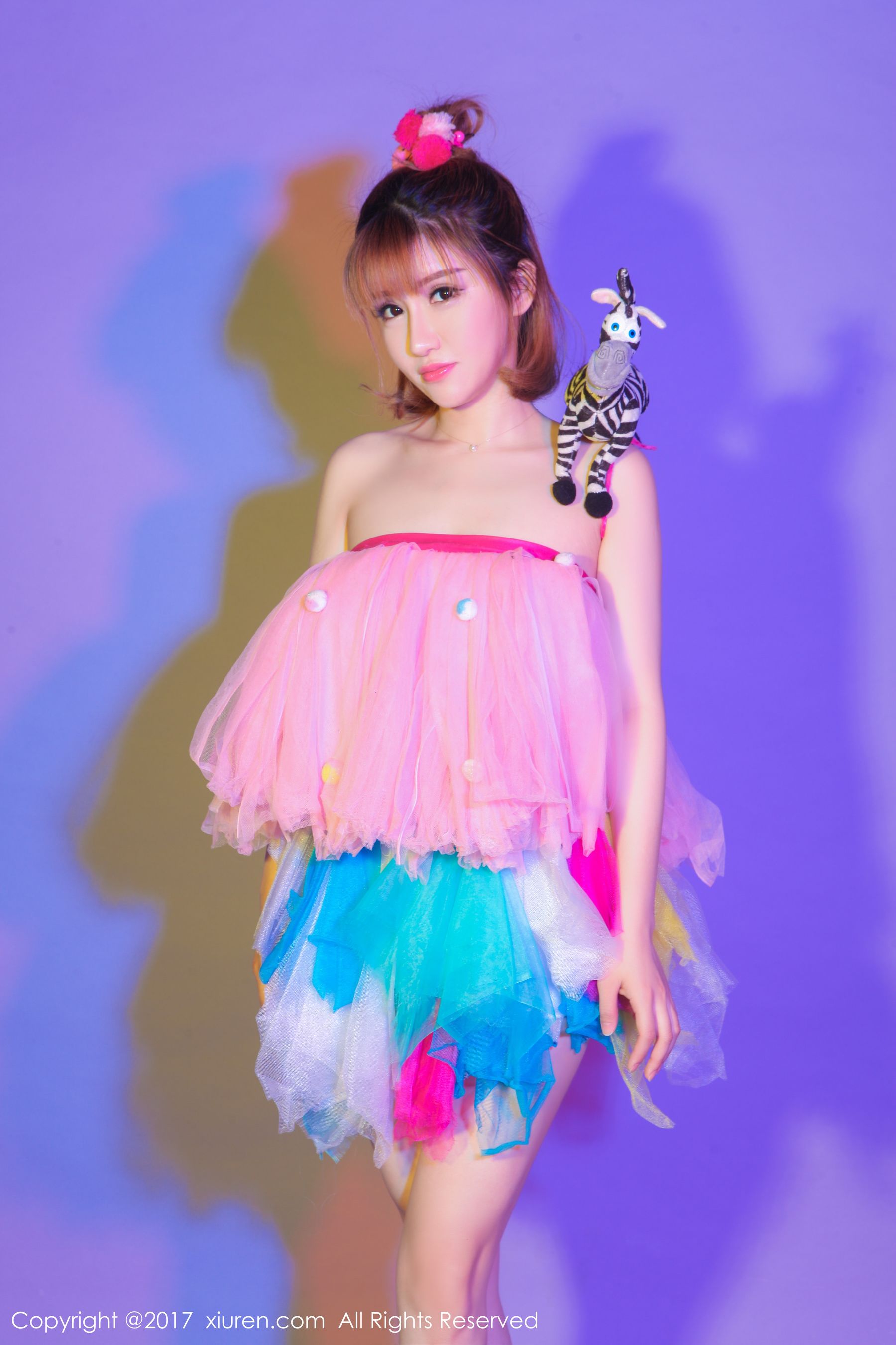 图片[7] - K8傲娇萌萌Vivian《COS超级索尼子+梦幻七彩裙子》 秀人网XIUREN No.722 - 机器猫次元 - 机器猫次元