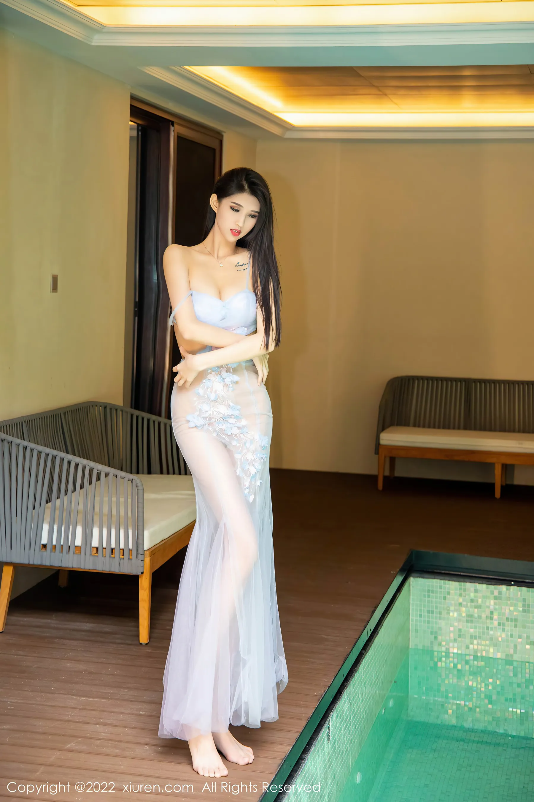 图片[6] - 秀人网 No.4588 葛征 净高184cm 透纱长裙三亚旅拍 - 机器猫次元 - 机器猫次元